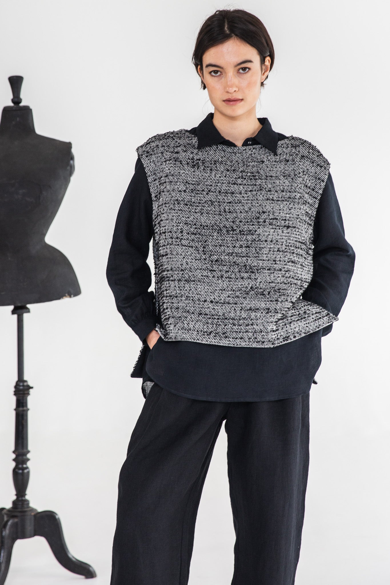 Mason Vest | Mottled Boucle