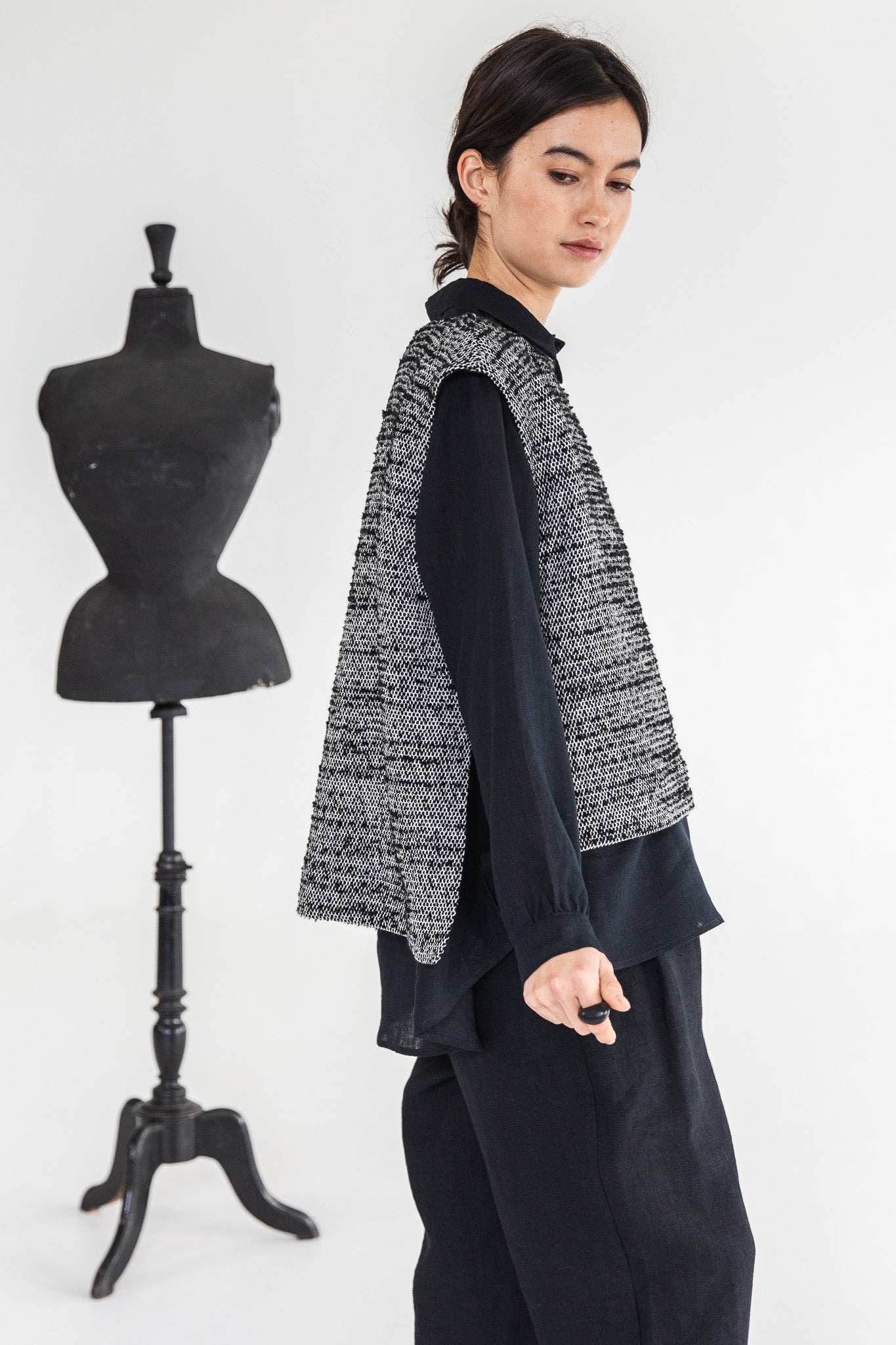 Mason Vest | Mottled Boucle