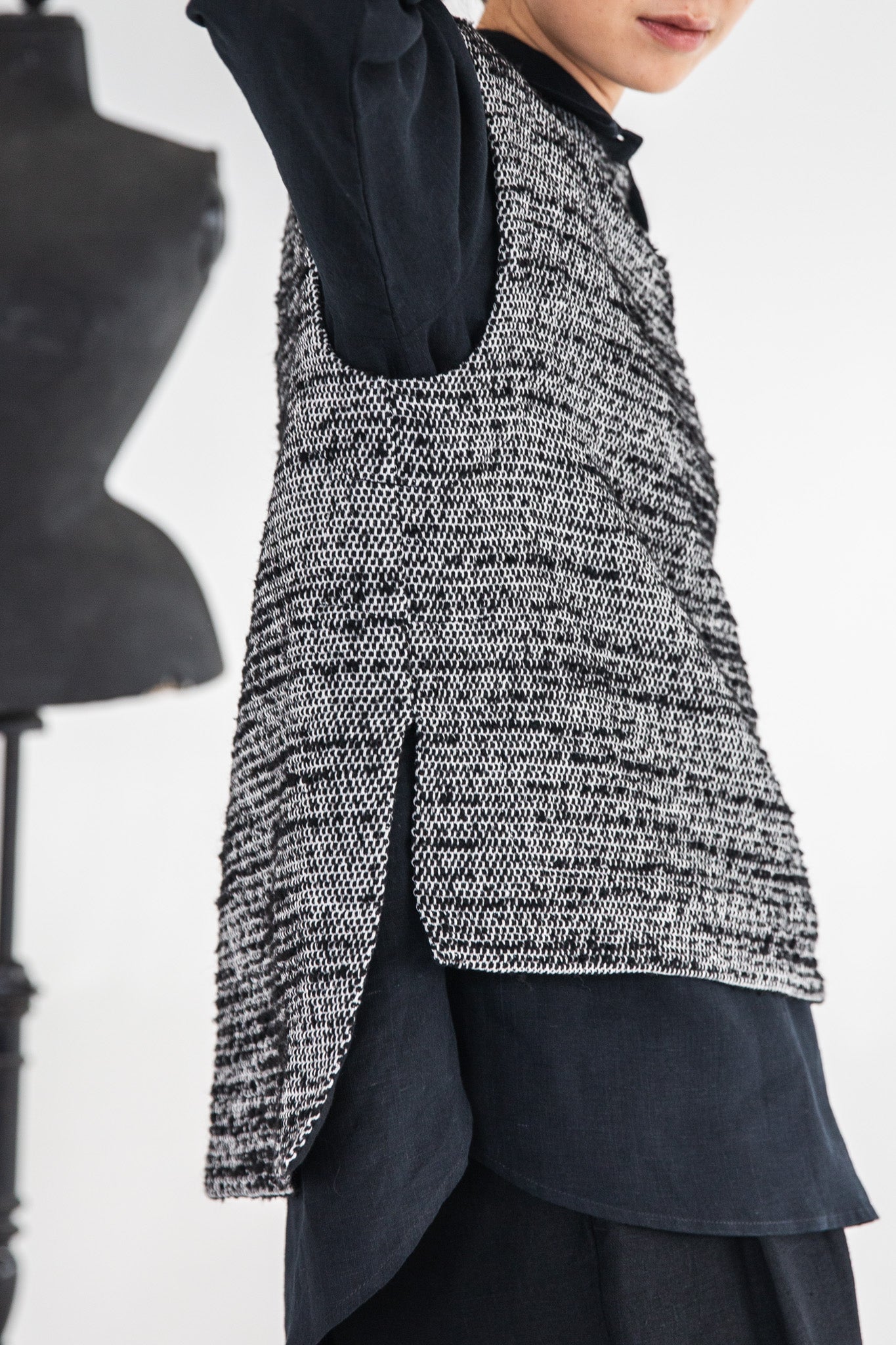 Mason Vest | Mottled Boucle