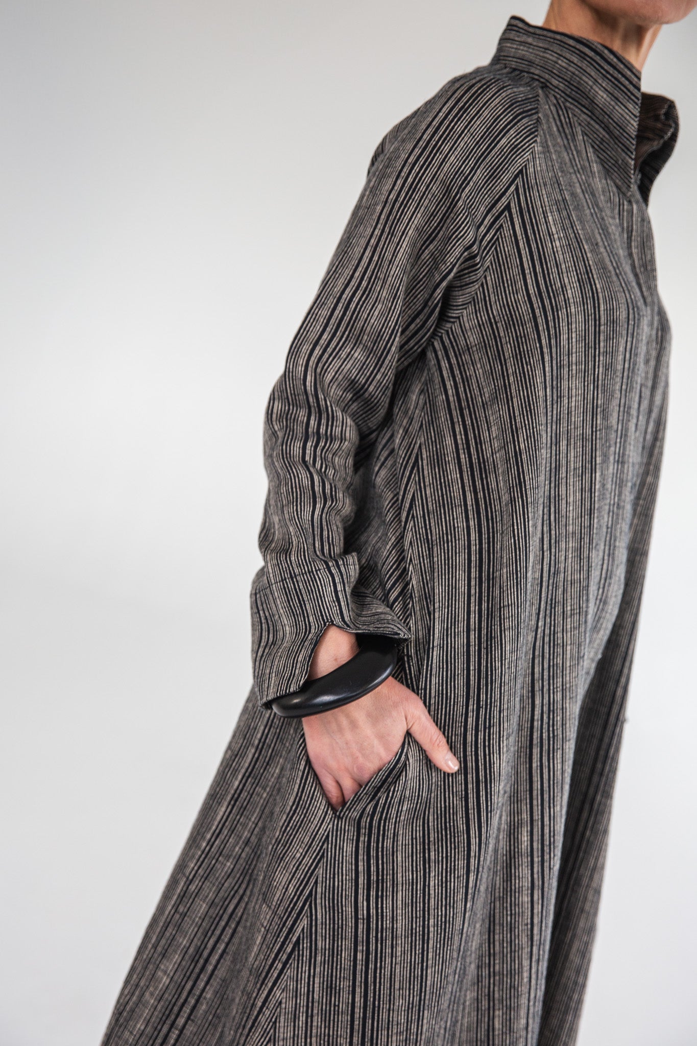 Luna Dress | Raven Stripe