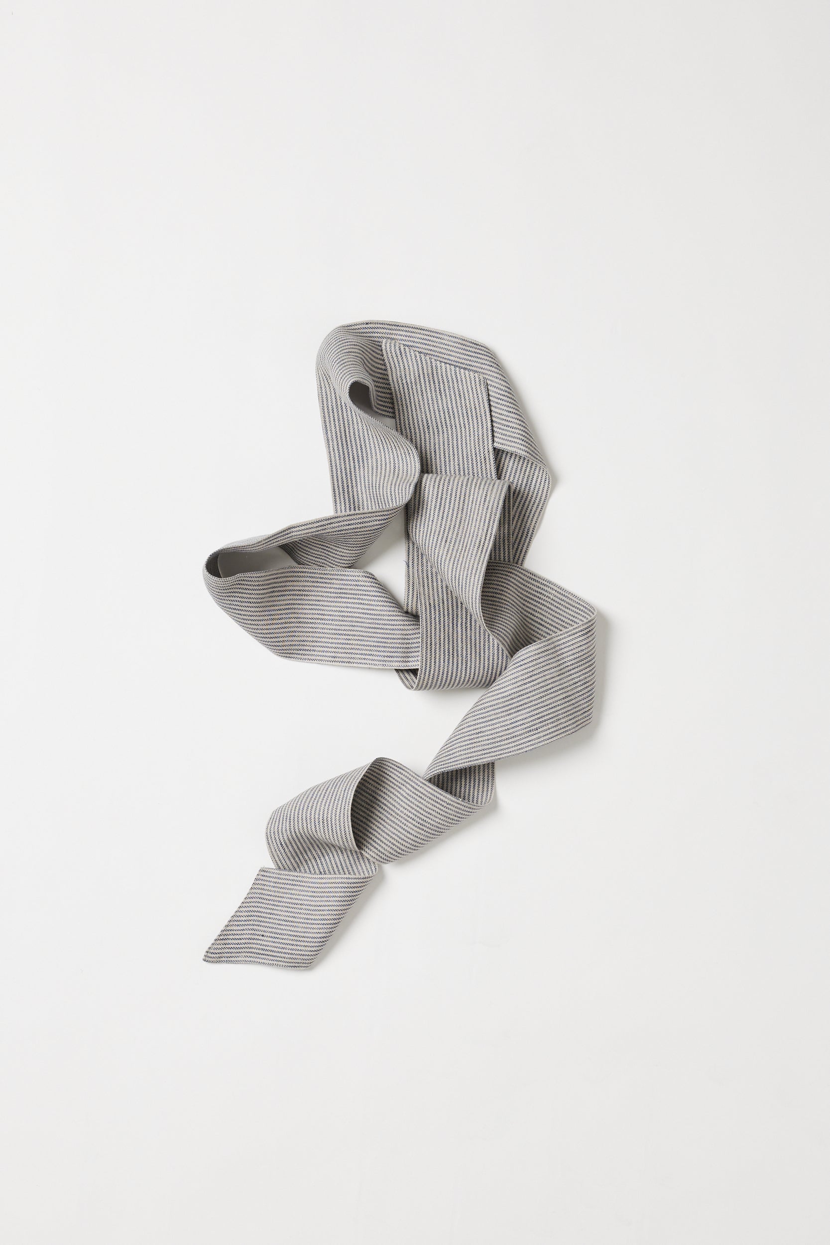Tie Belt | Chambray Stripe