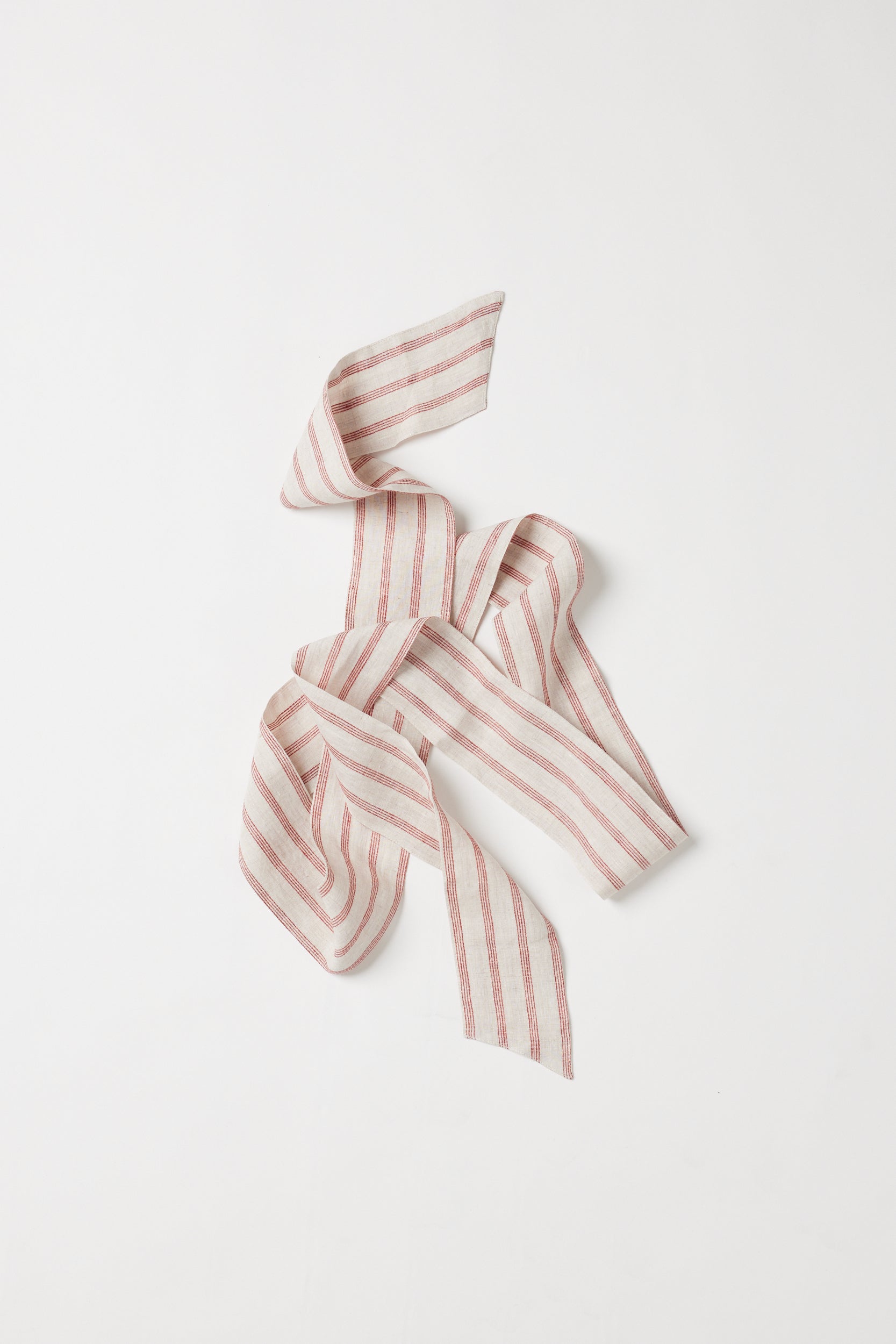 Tie Belt | Burnt Sienna Stripe