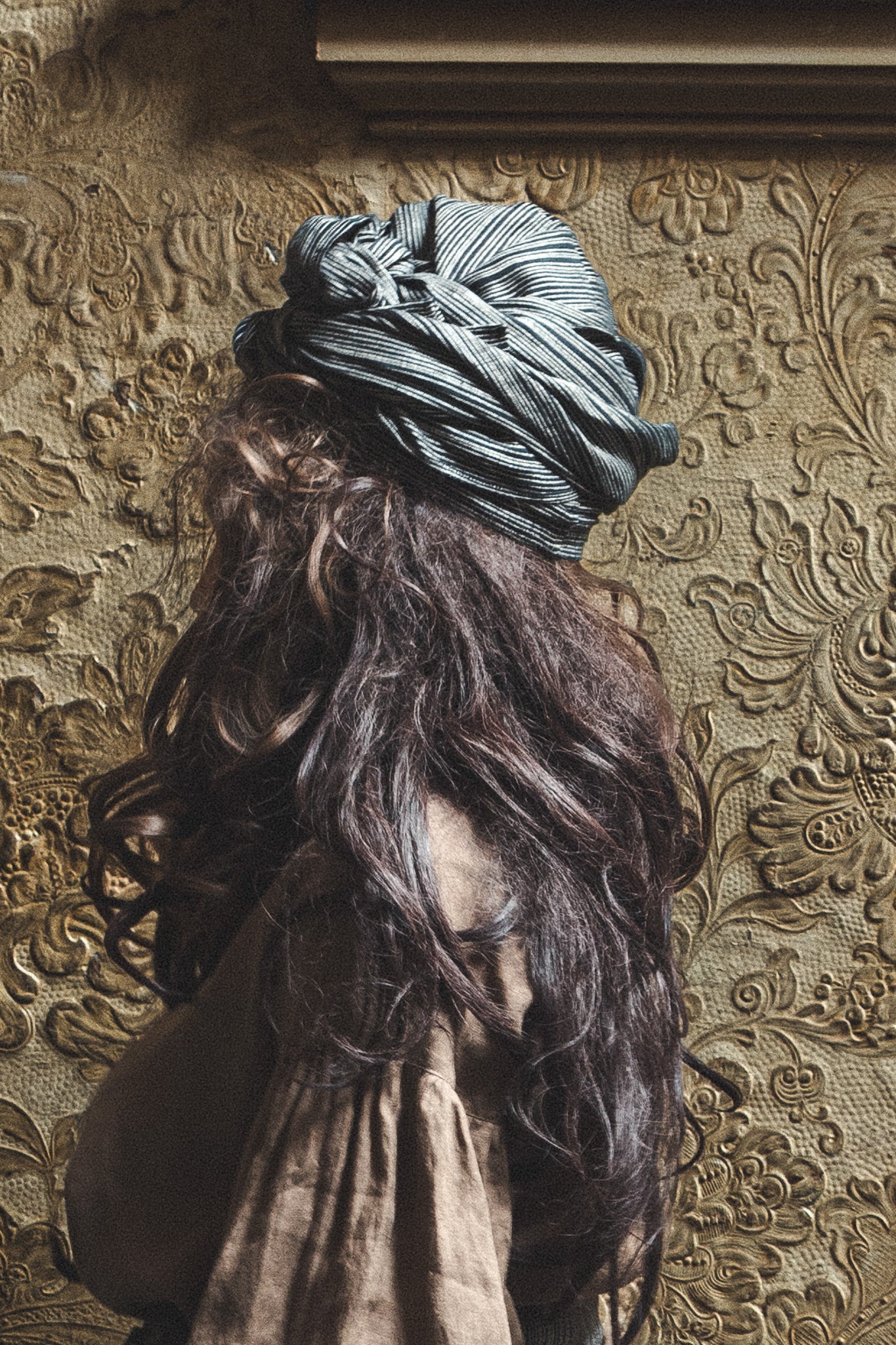 Obi Scarf | Raven Stripe