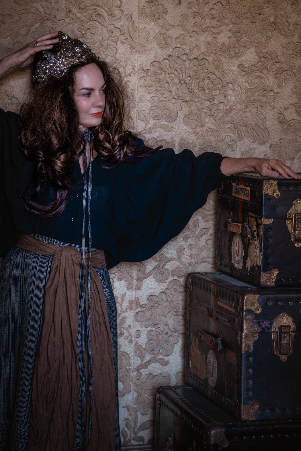 Eadie Skirt | Raven Stripe