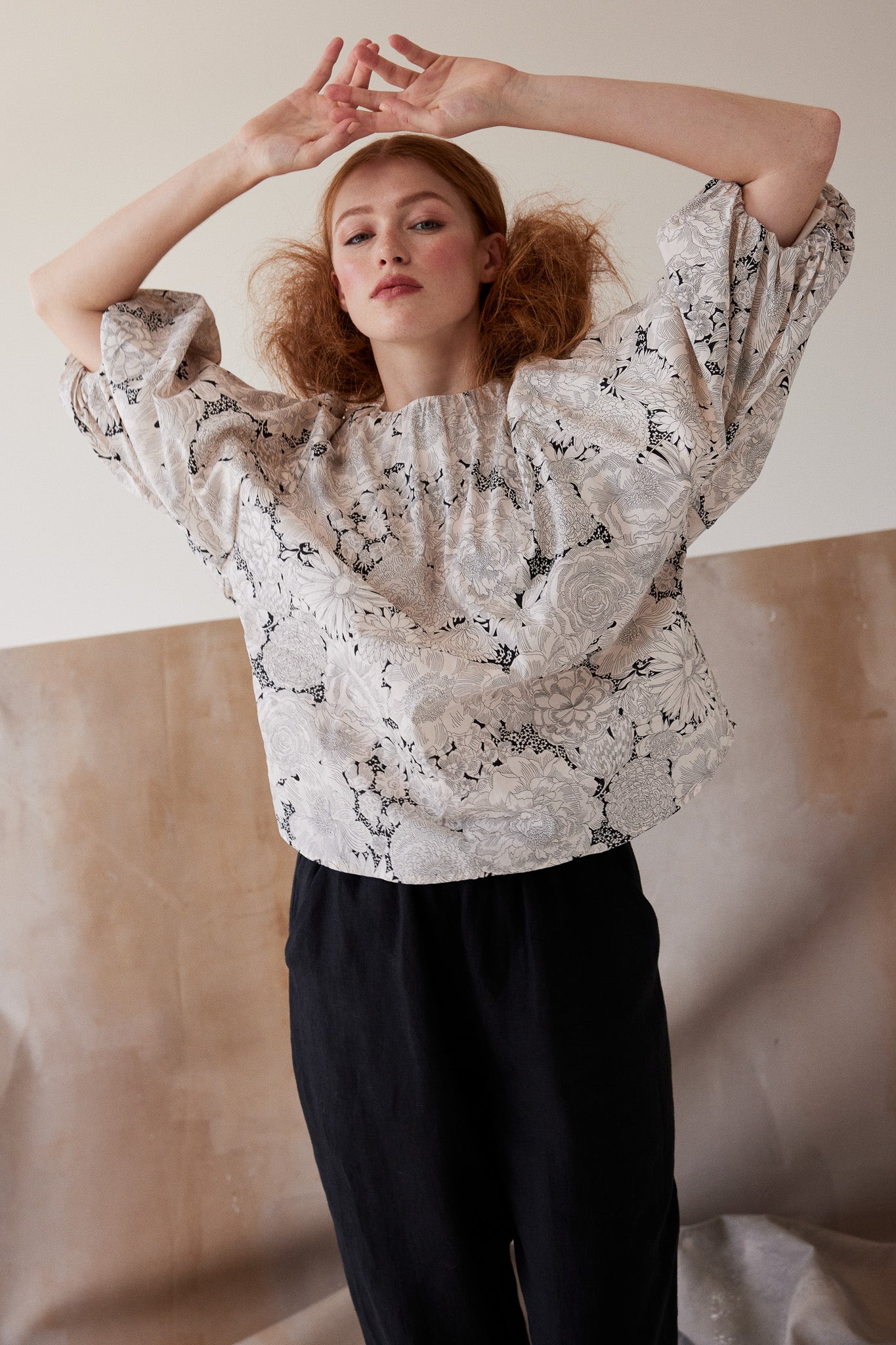 Antonette Puff Sleeve Top | English Bloom Liberty
