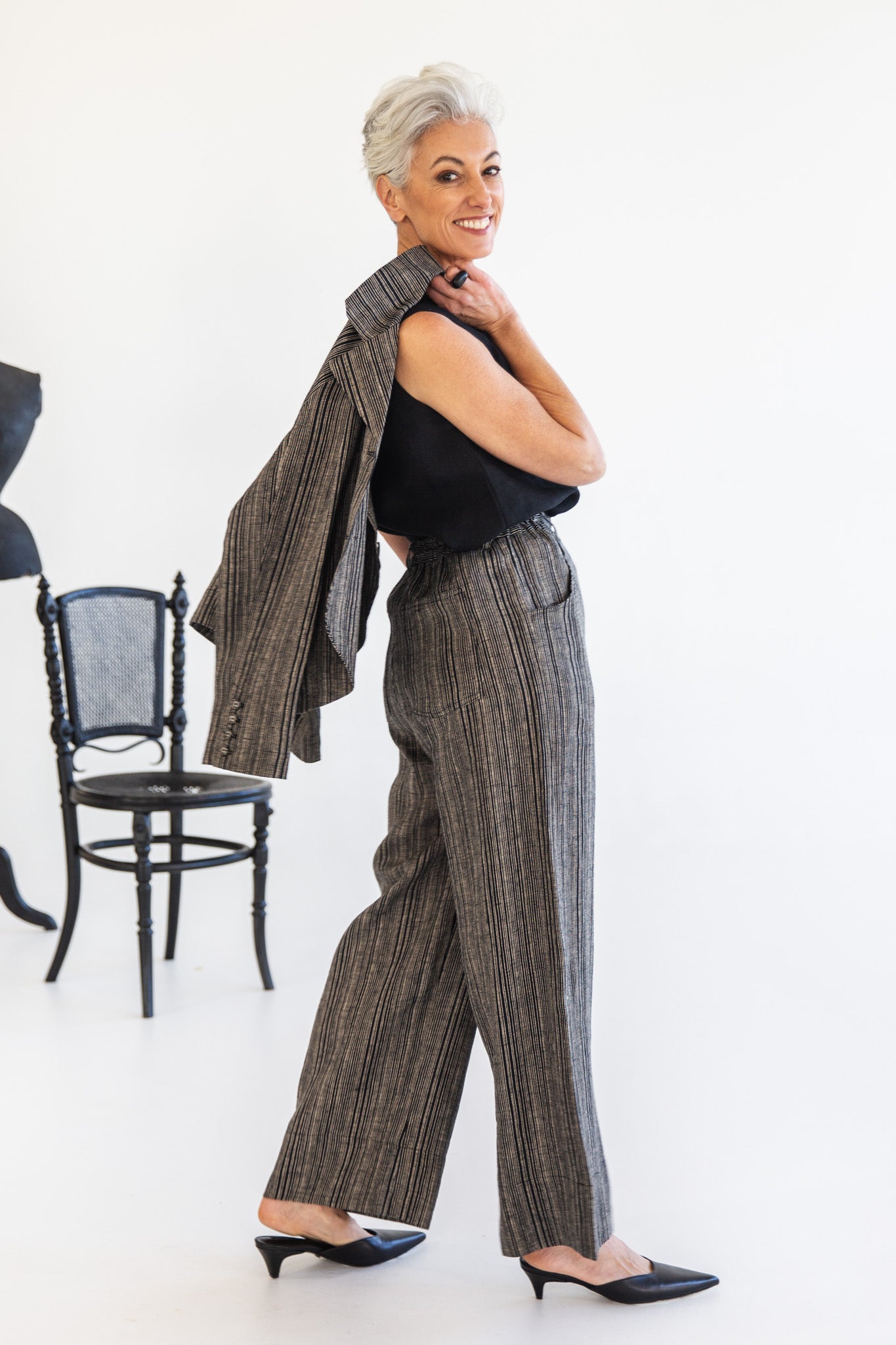 Bowie Pant | Raven Stripe