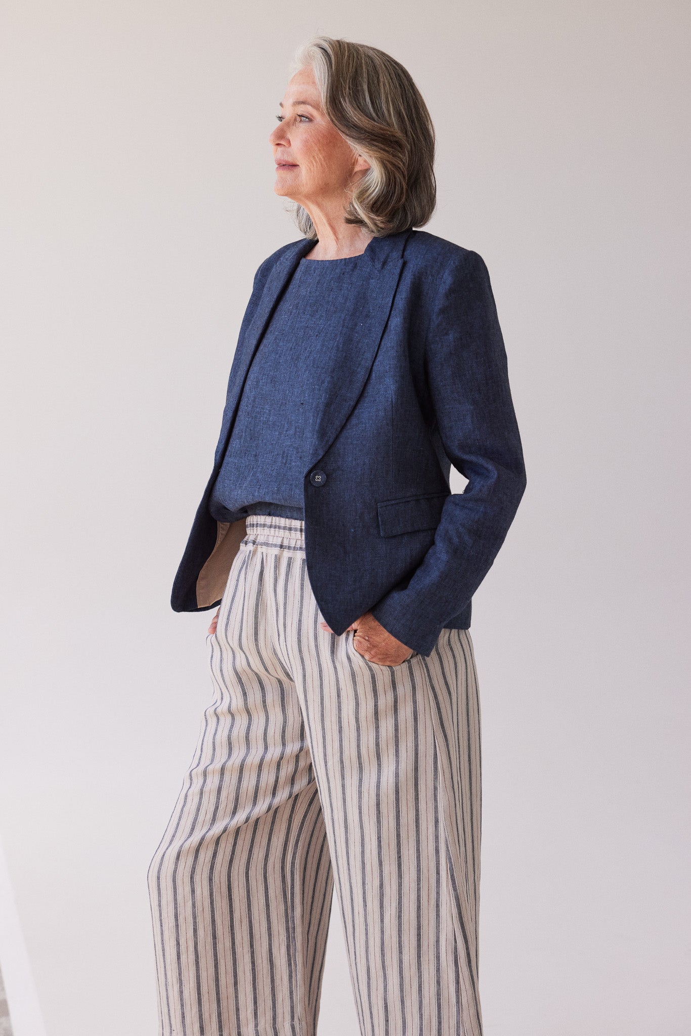 Brooklyn Fitted Blazer | Navy