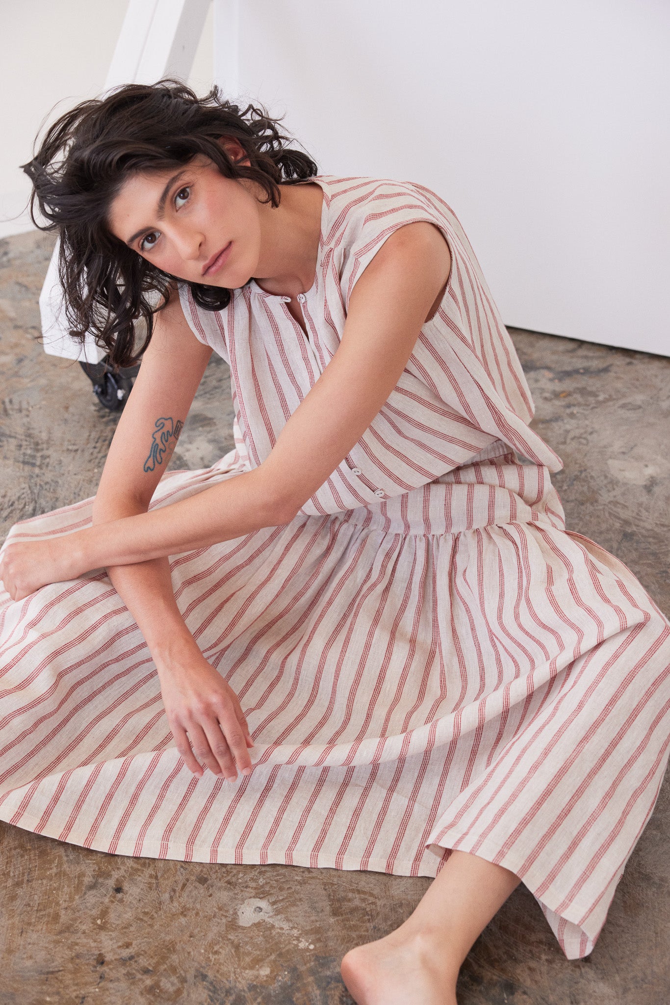 Junie Maxi Skirt | Burnt Sienna Stripe