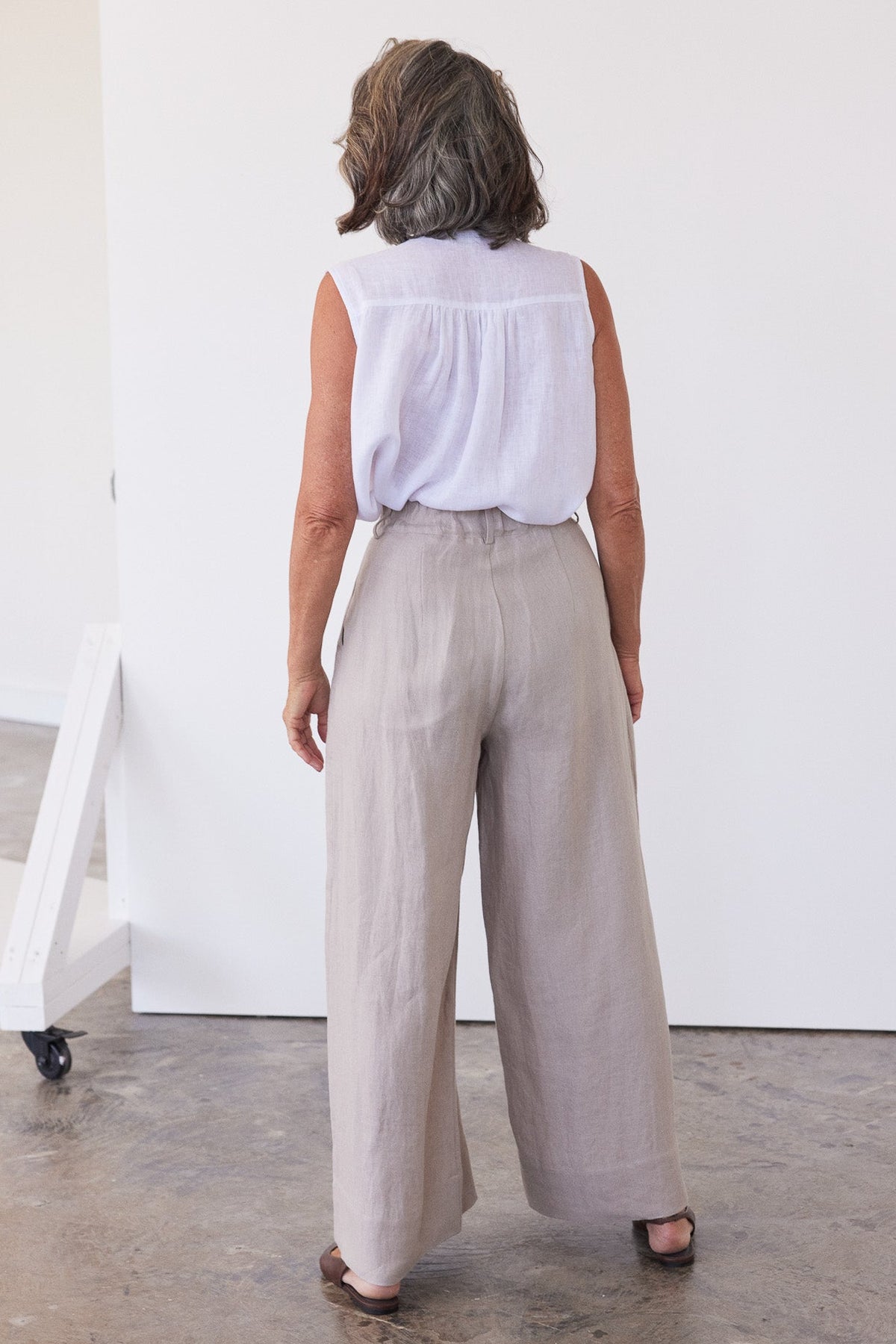 Easton Wide Leg Pant | Stone