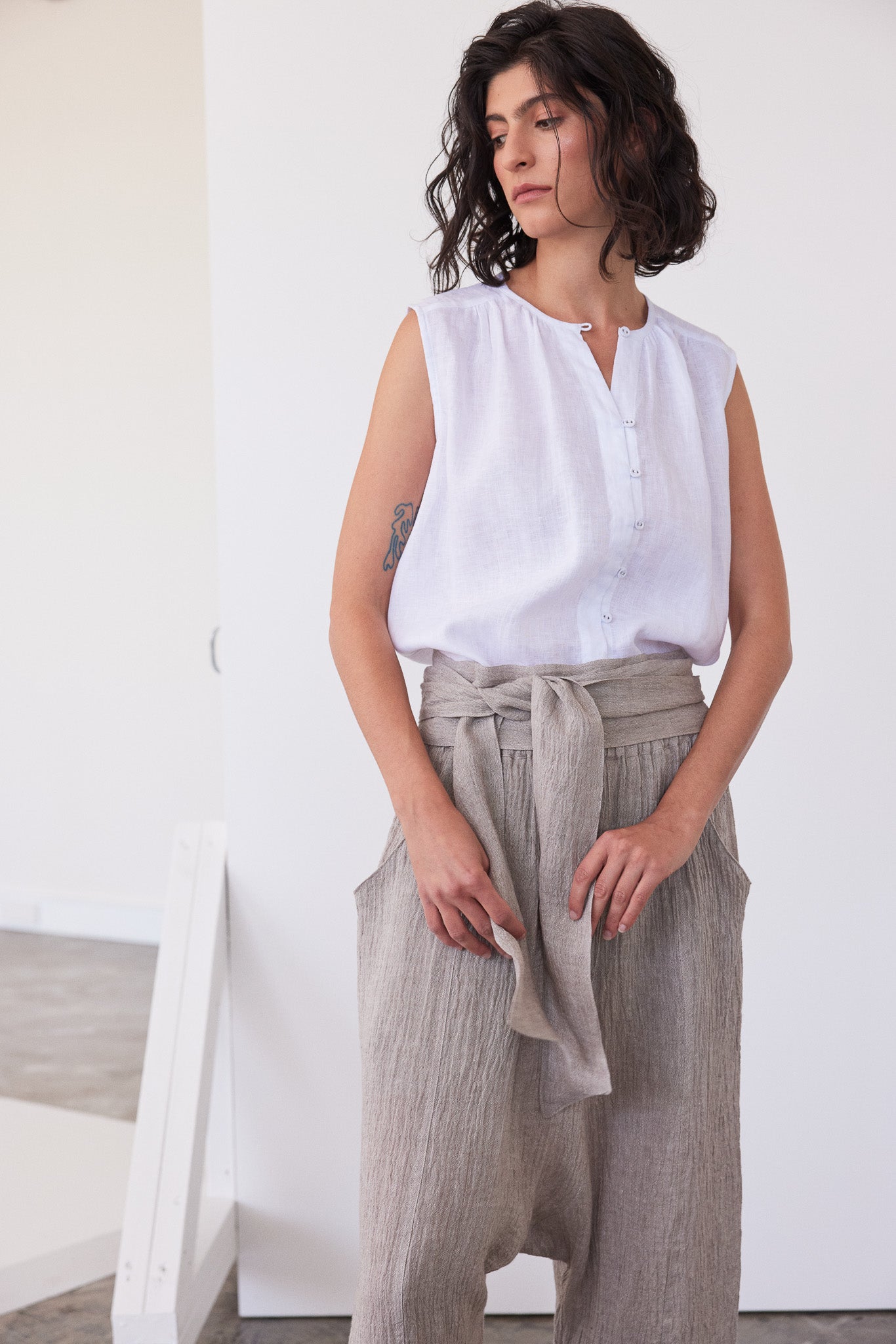 Tie Belt | Stone Gauze
