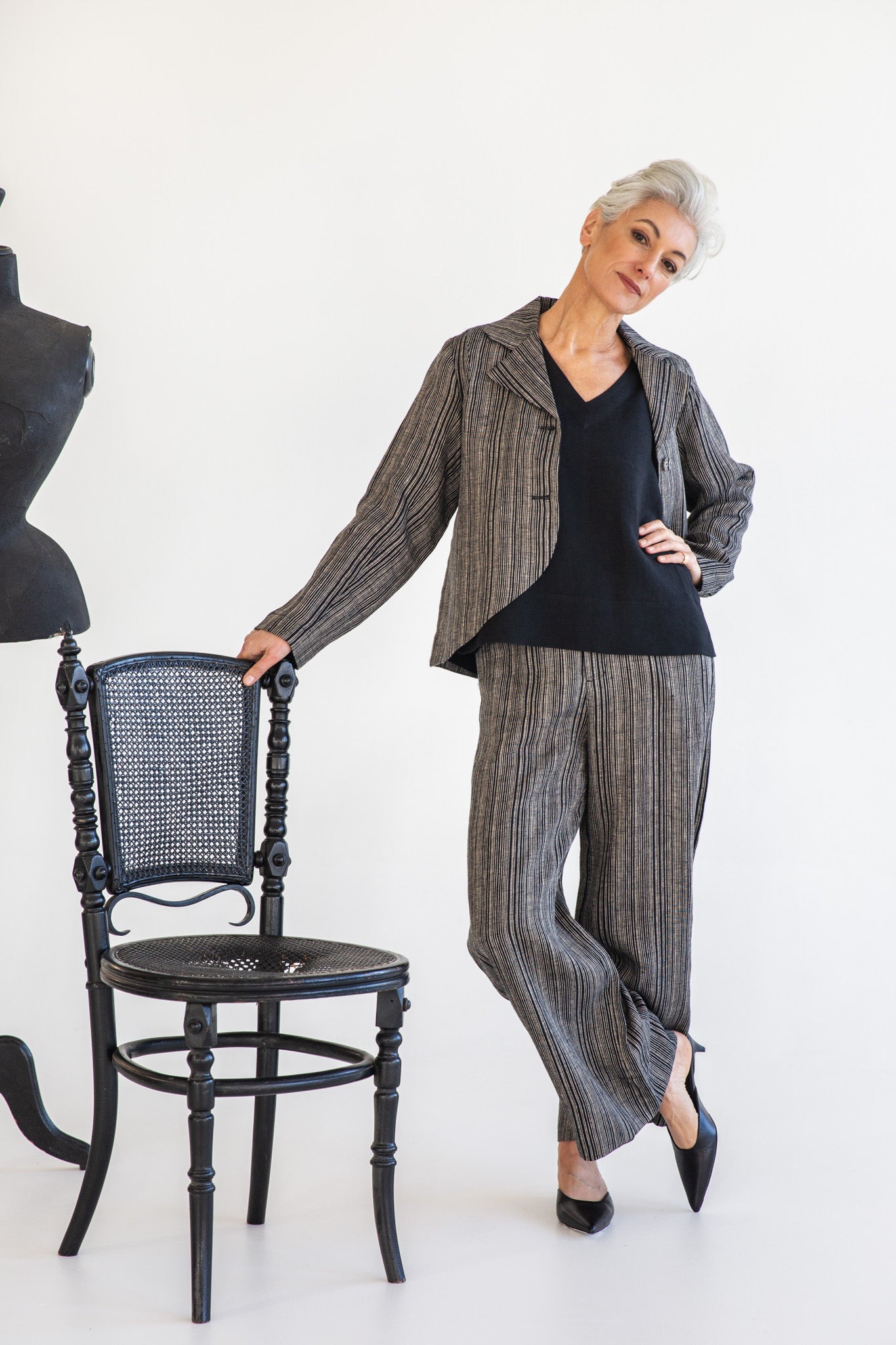 Conran Blazer | Raven Stripe