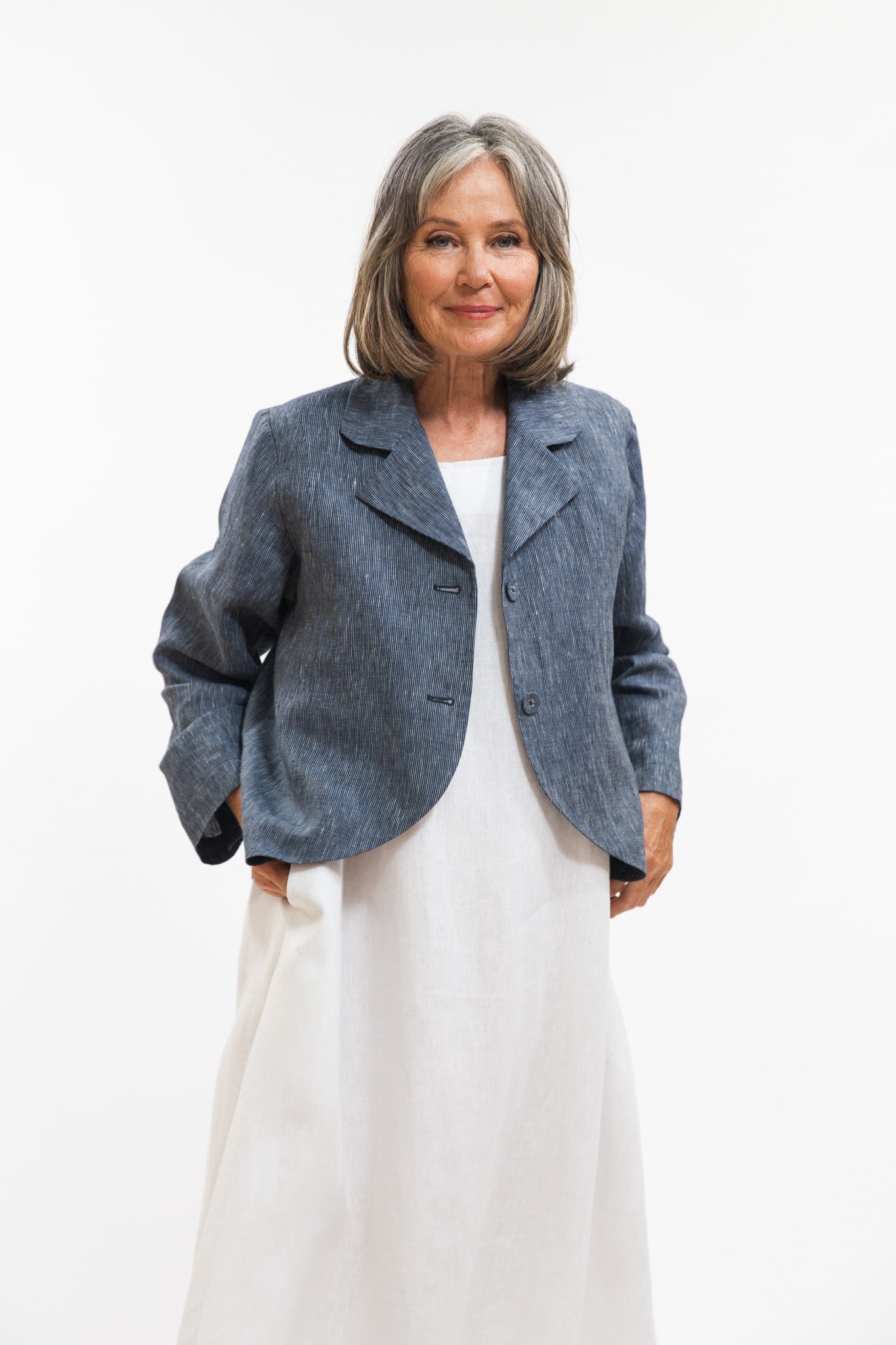 Conran Blazer | Navy Pinstripe