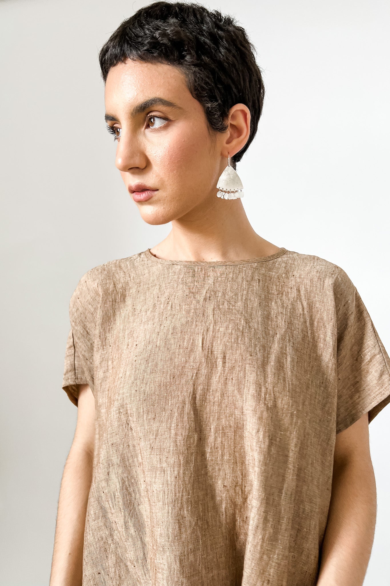 EWA Tribal | Large Biak Earrings | Silver