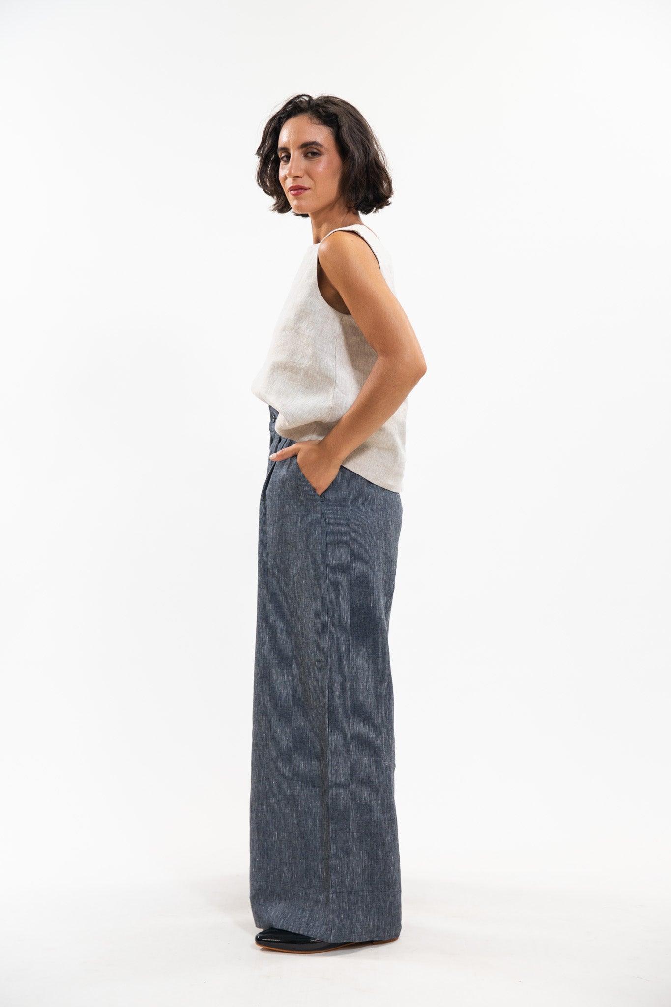 Easton Pant | Navy Pinstripe