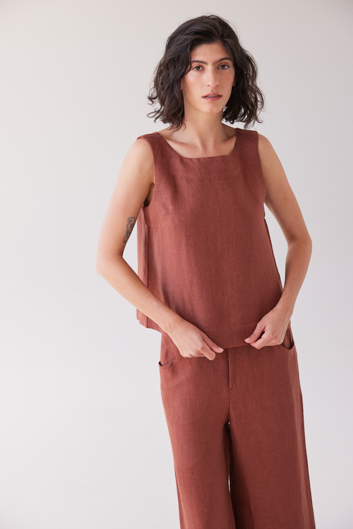 Ellis Shell Top | Brick