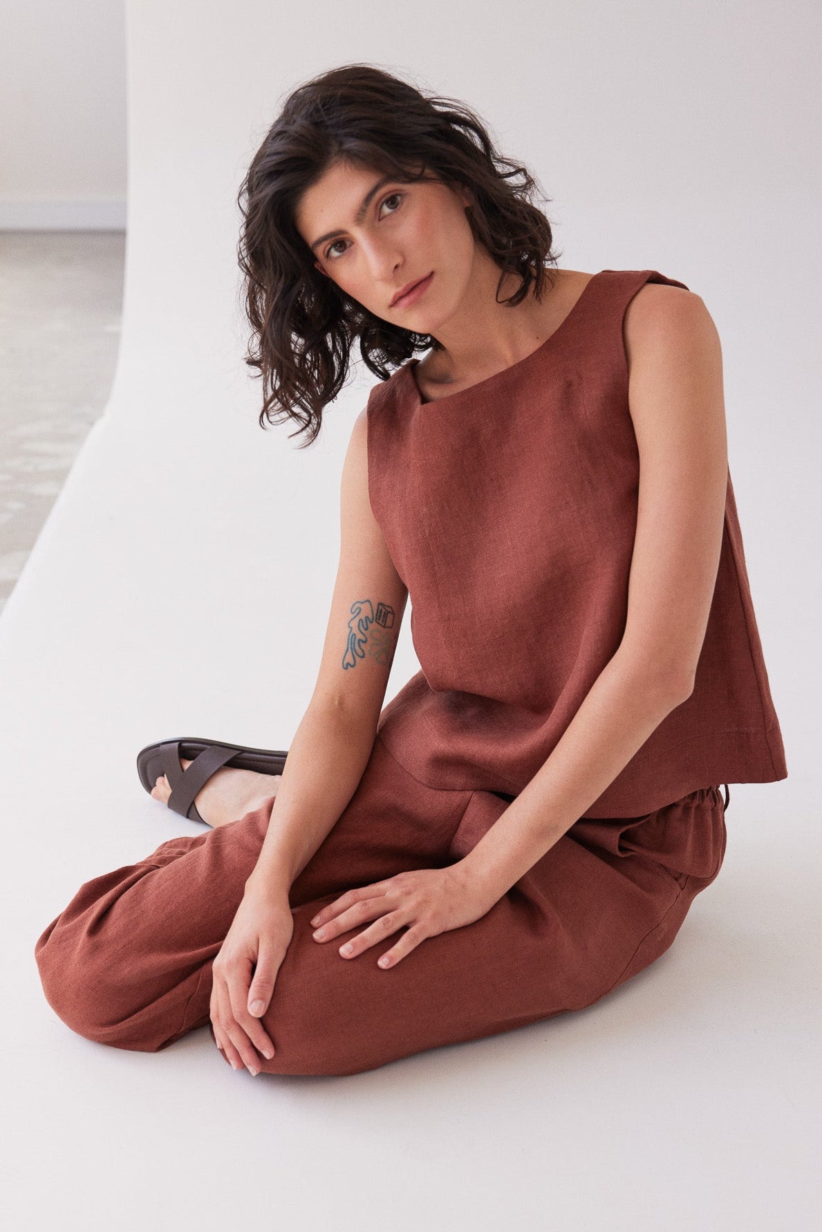 Ellis Shell Top | Brick