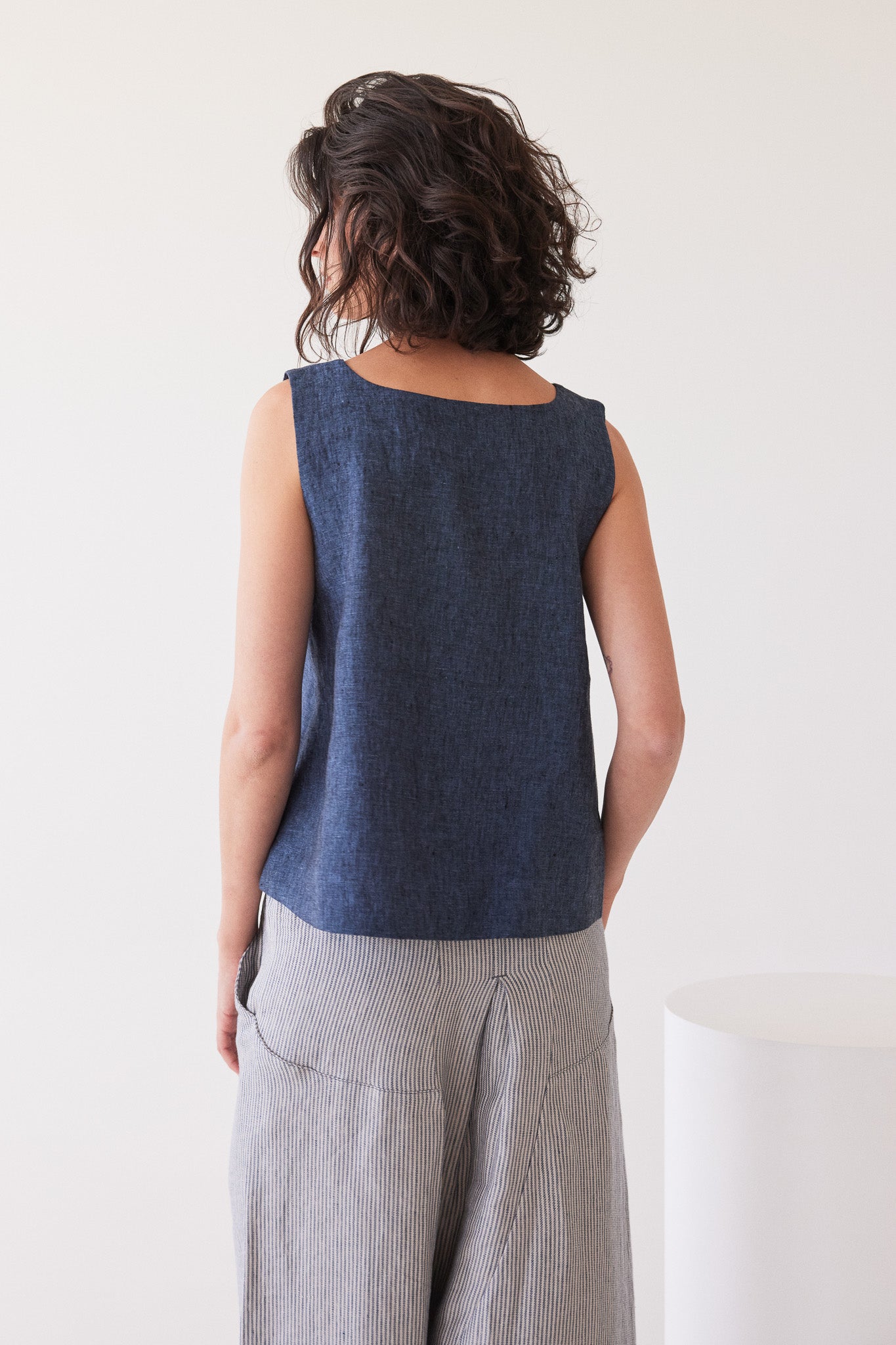 Ellis Shell Top | Navy