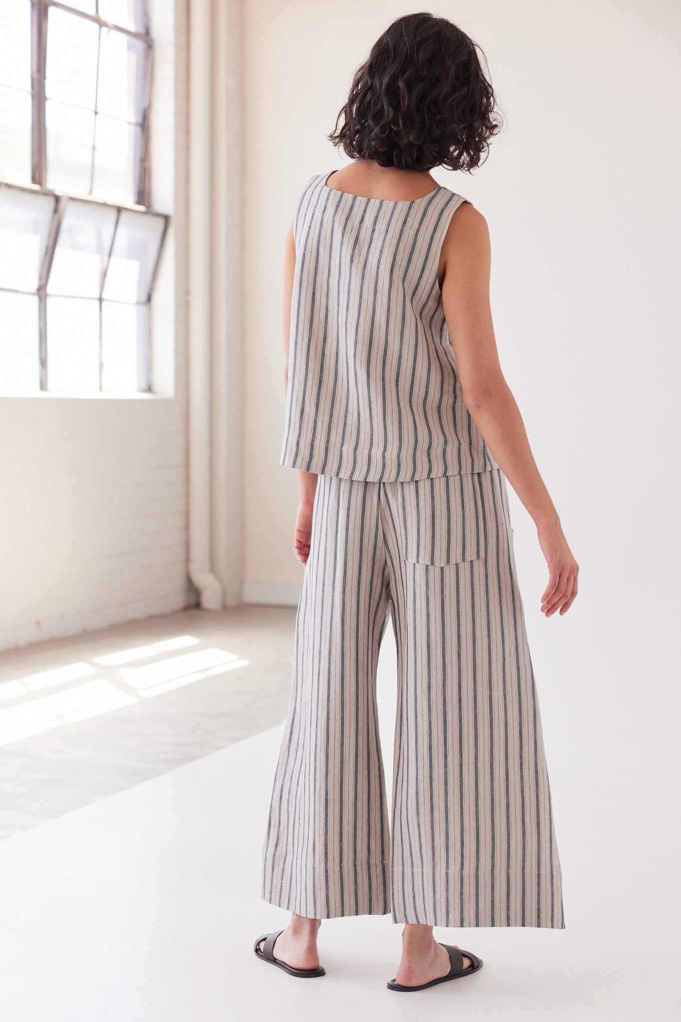 Ellis Shell Top | Navy Stripe