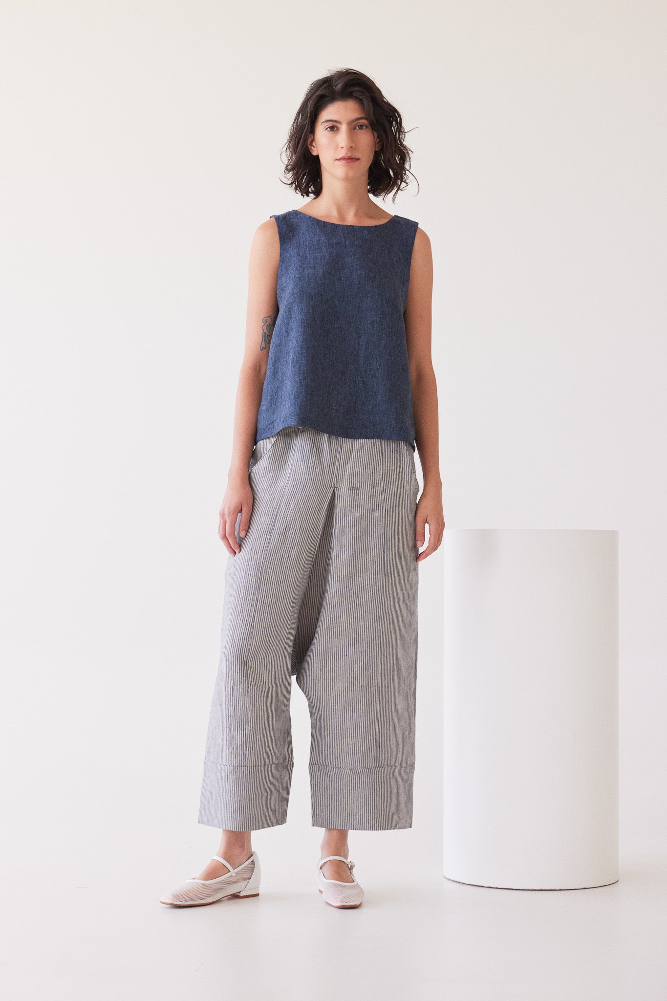 Ellis Shell Top | Navy