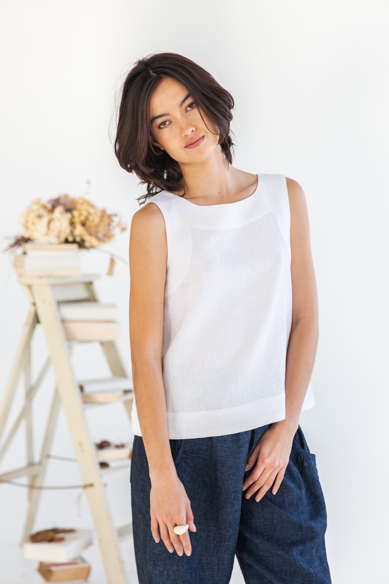 Ellis Shell Top | White