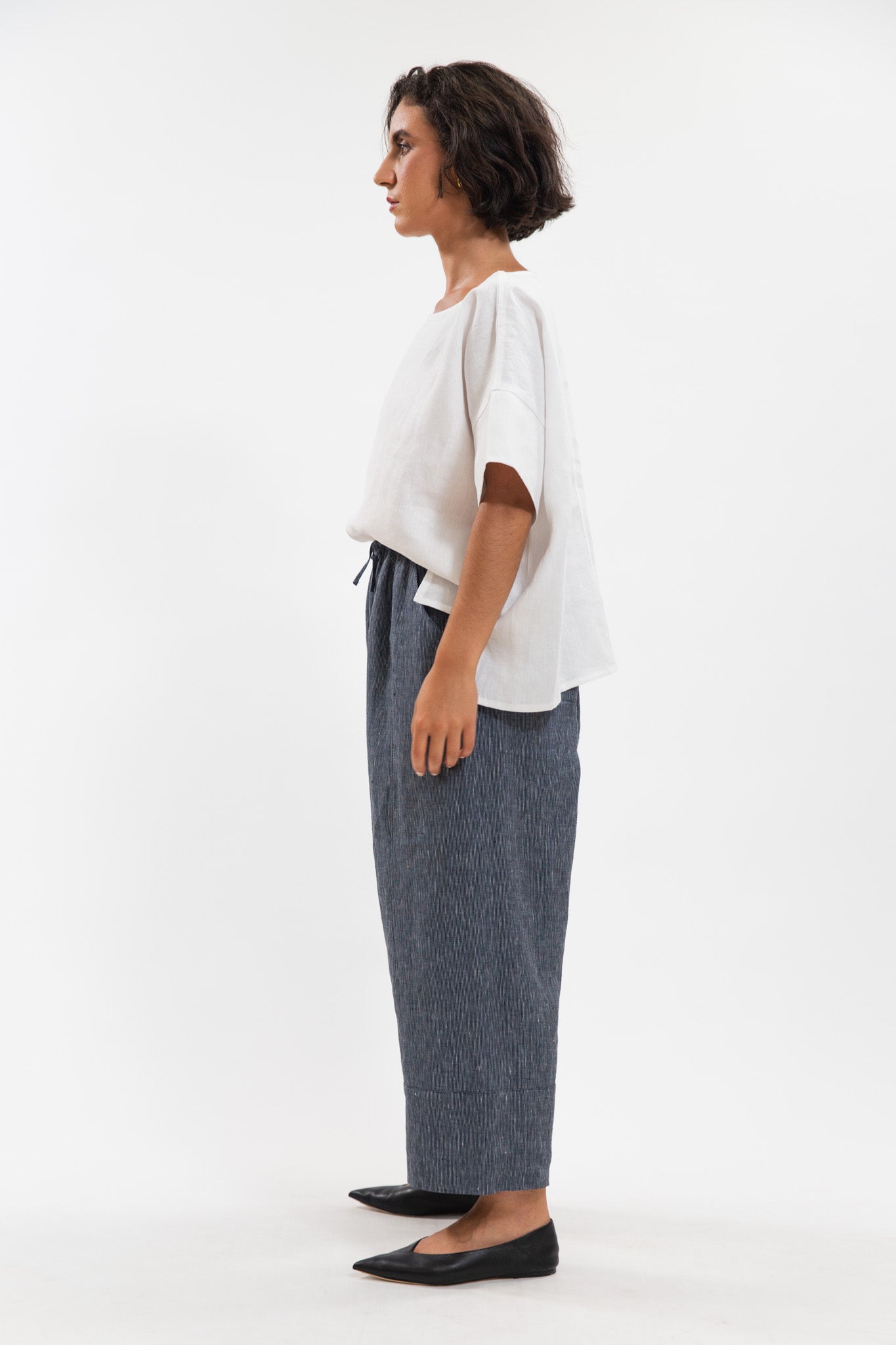 Ginza Pant | Navy Pinstripe