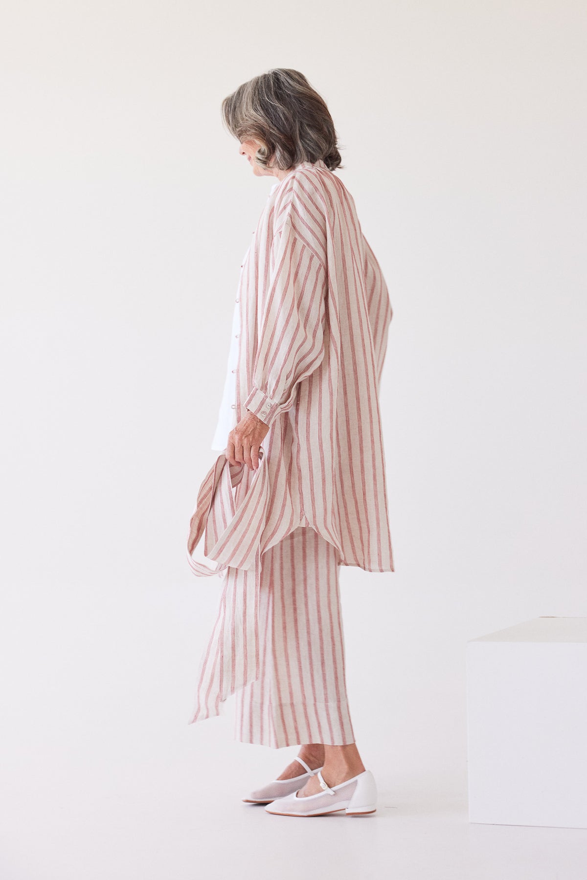 Harper Shirt Dress | Burnt Sienna Stripe