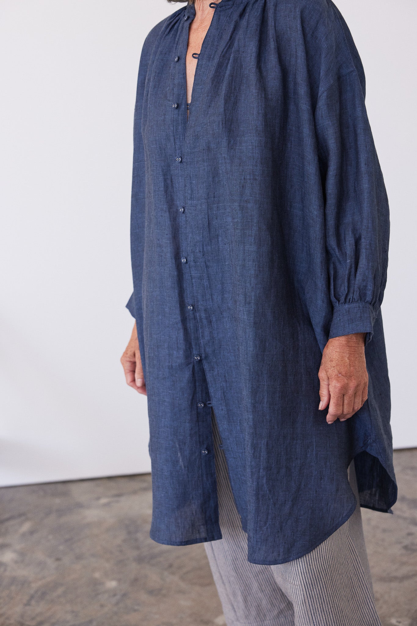 Harper Shirt Dress | Navy
