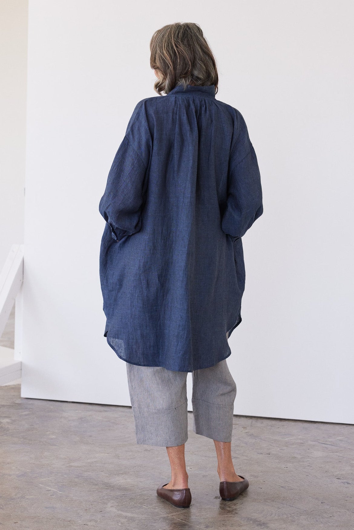 Harper Shirt Dress | Navy