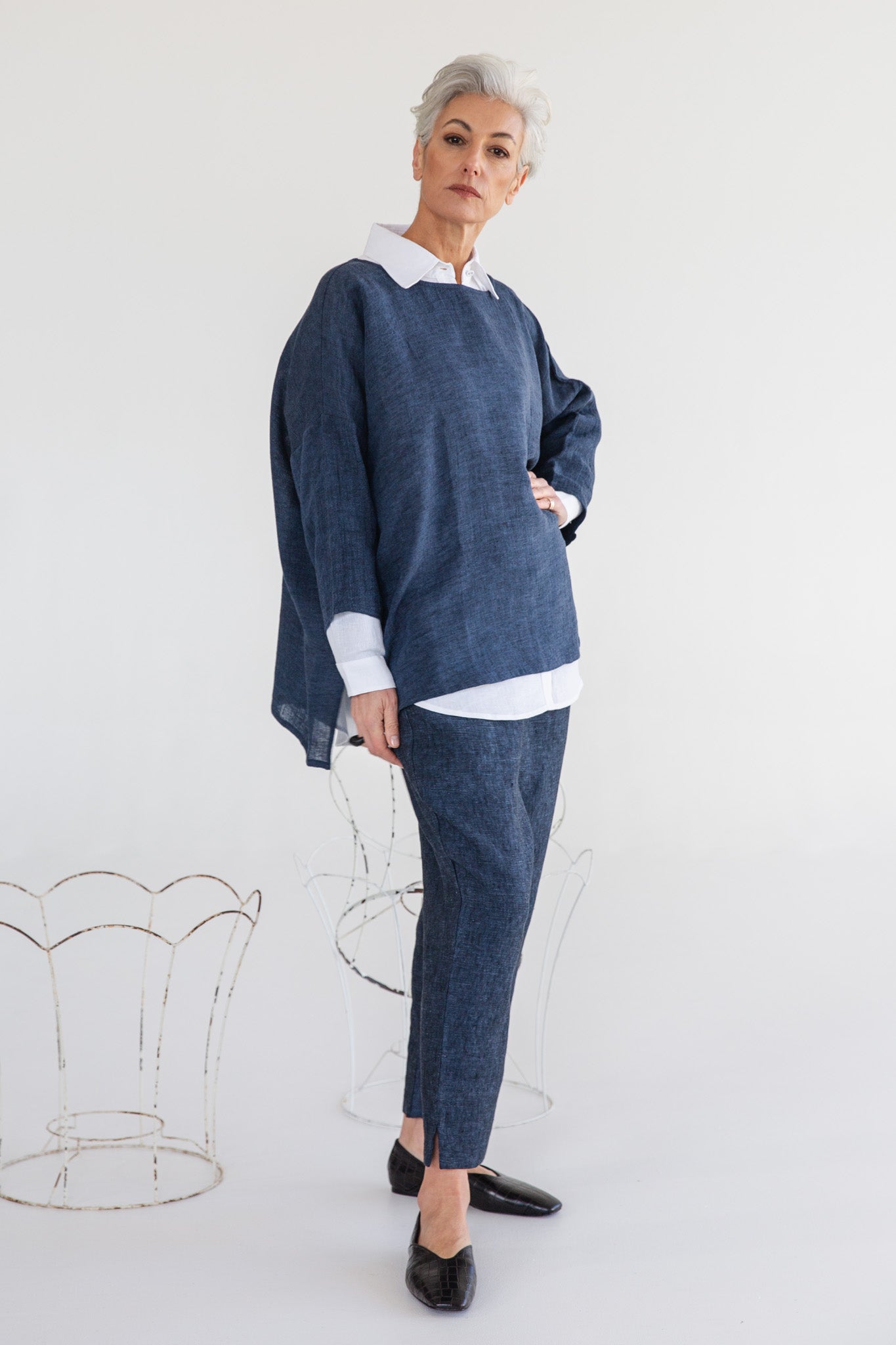 Harry Top | Navy Gauze