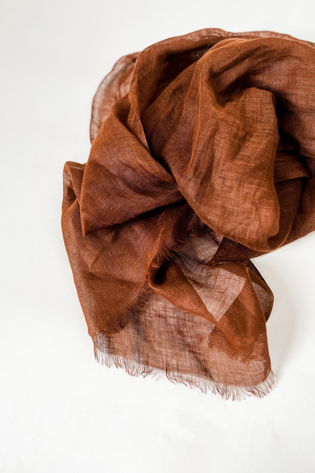 Linen Gauze Scarf | Toasted Coconut