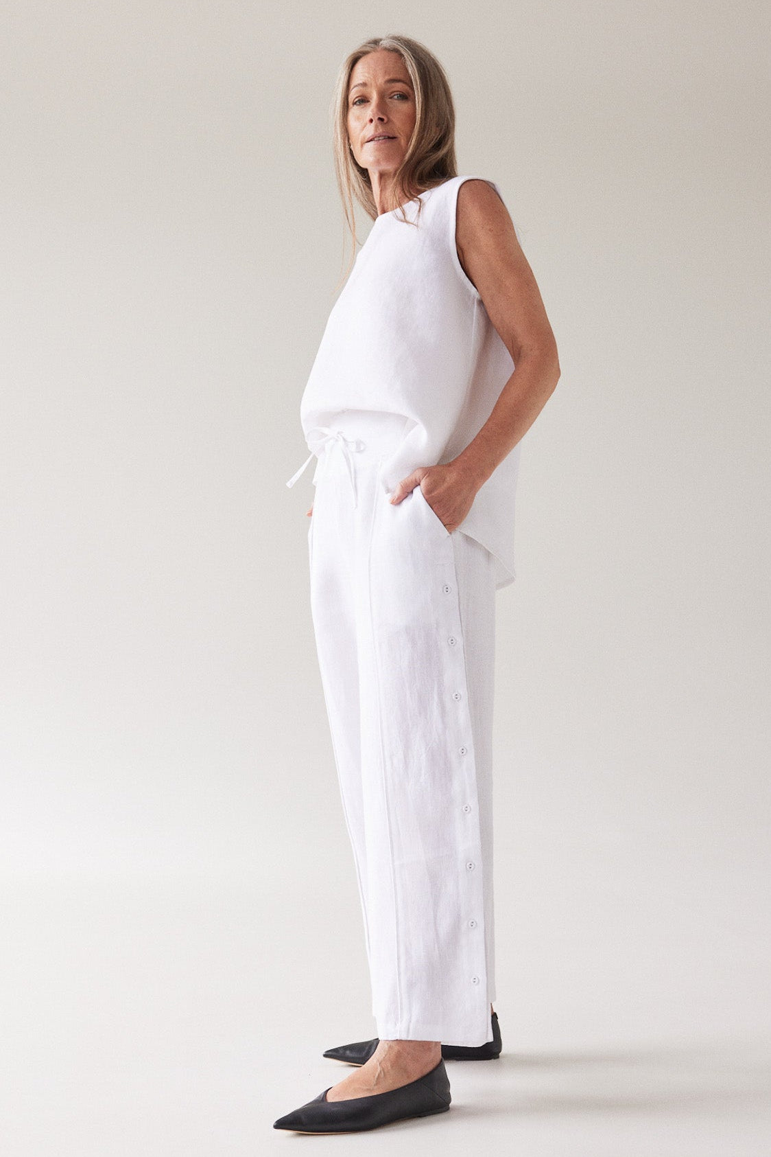 Jemima Pant | White FINAL SALE