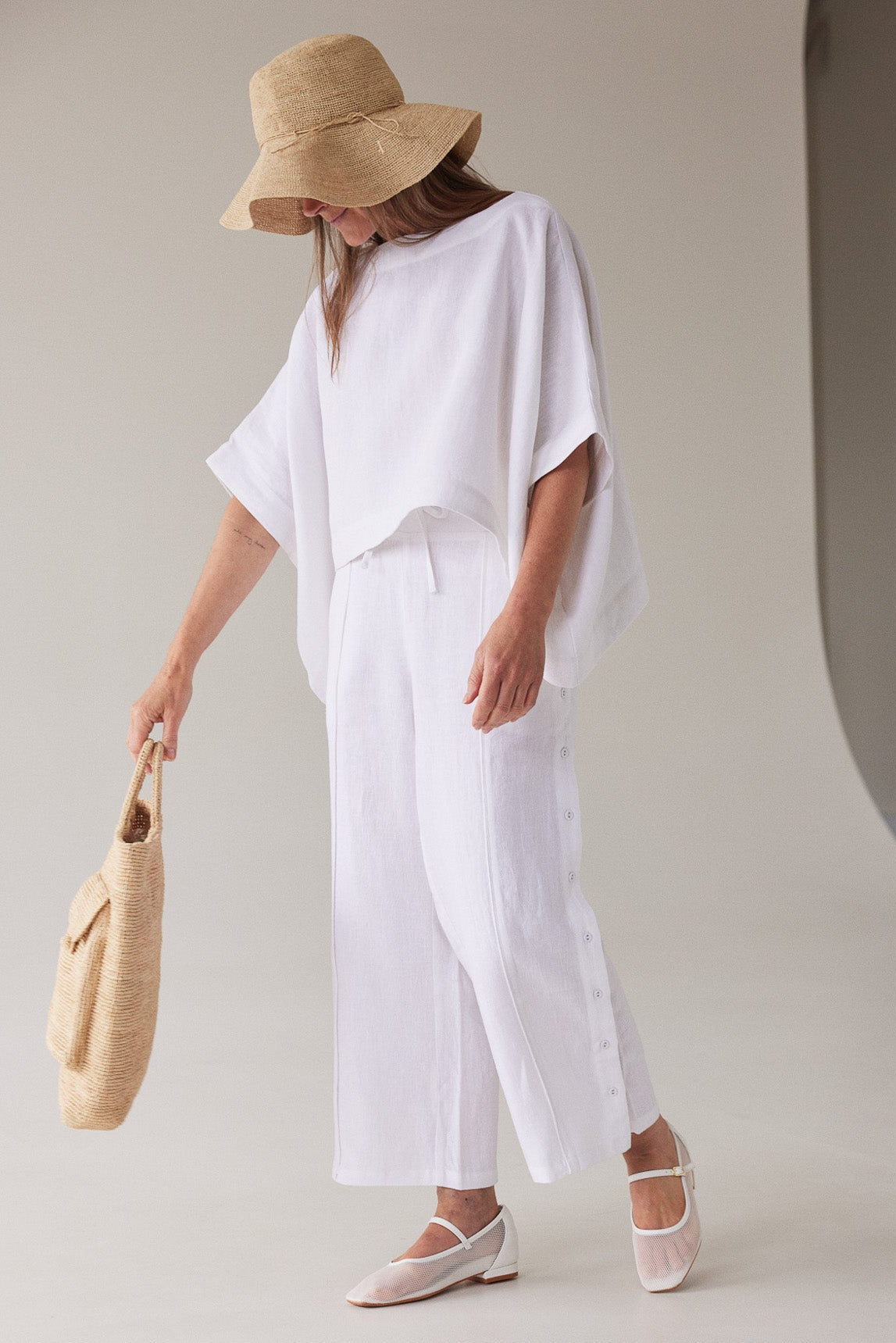 Jemima Pant | White FINAL SALE