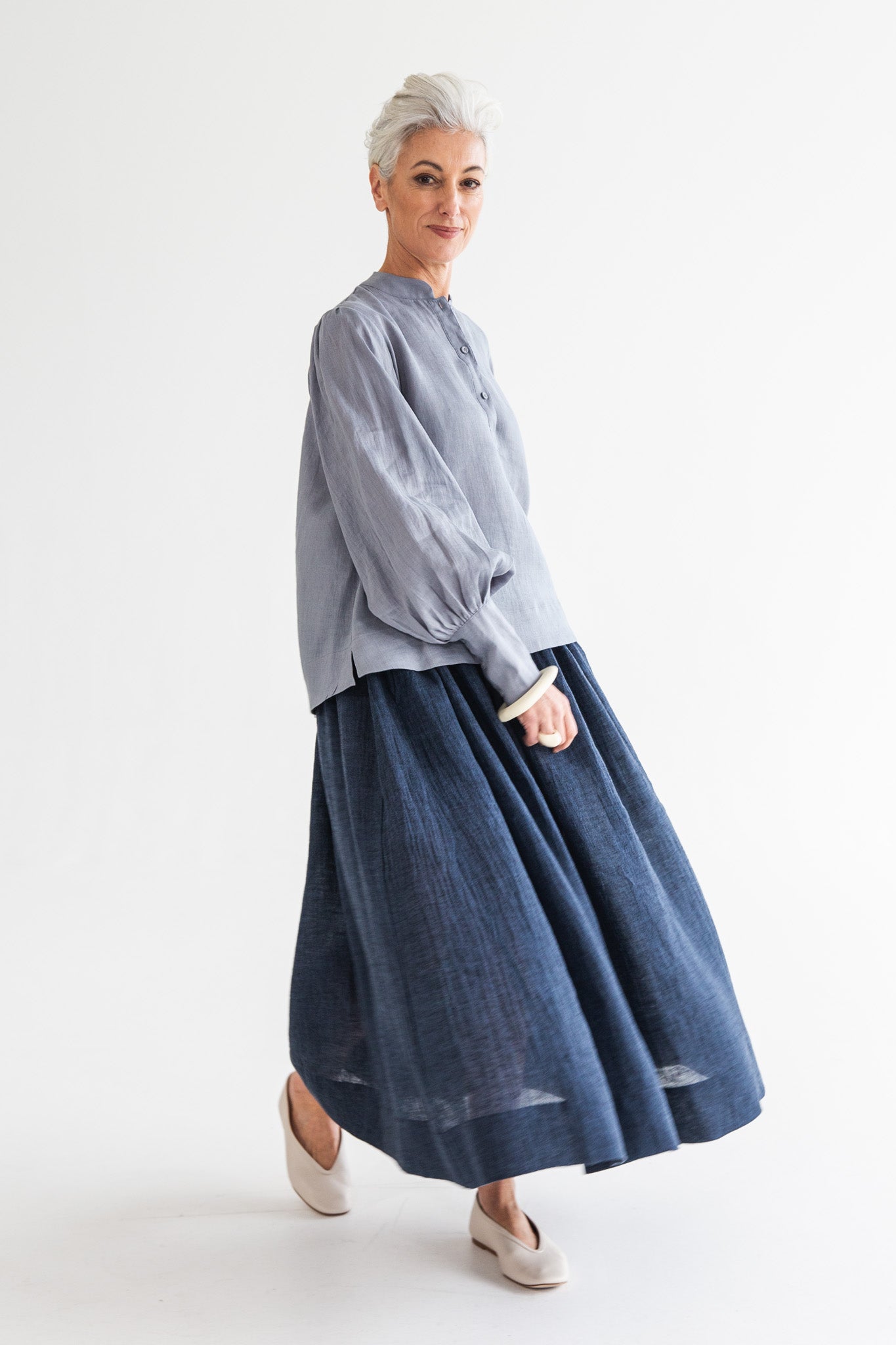 Leilani Skirt | Navy Gauze