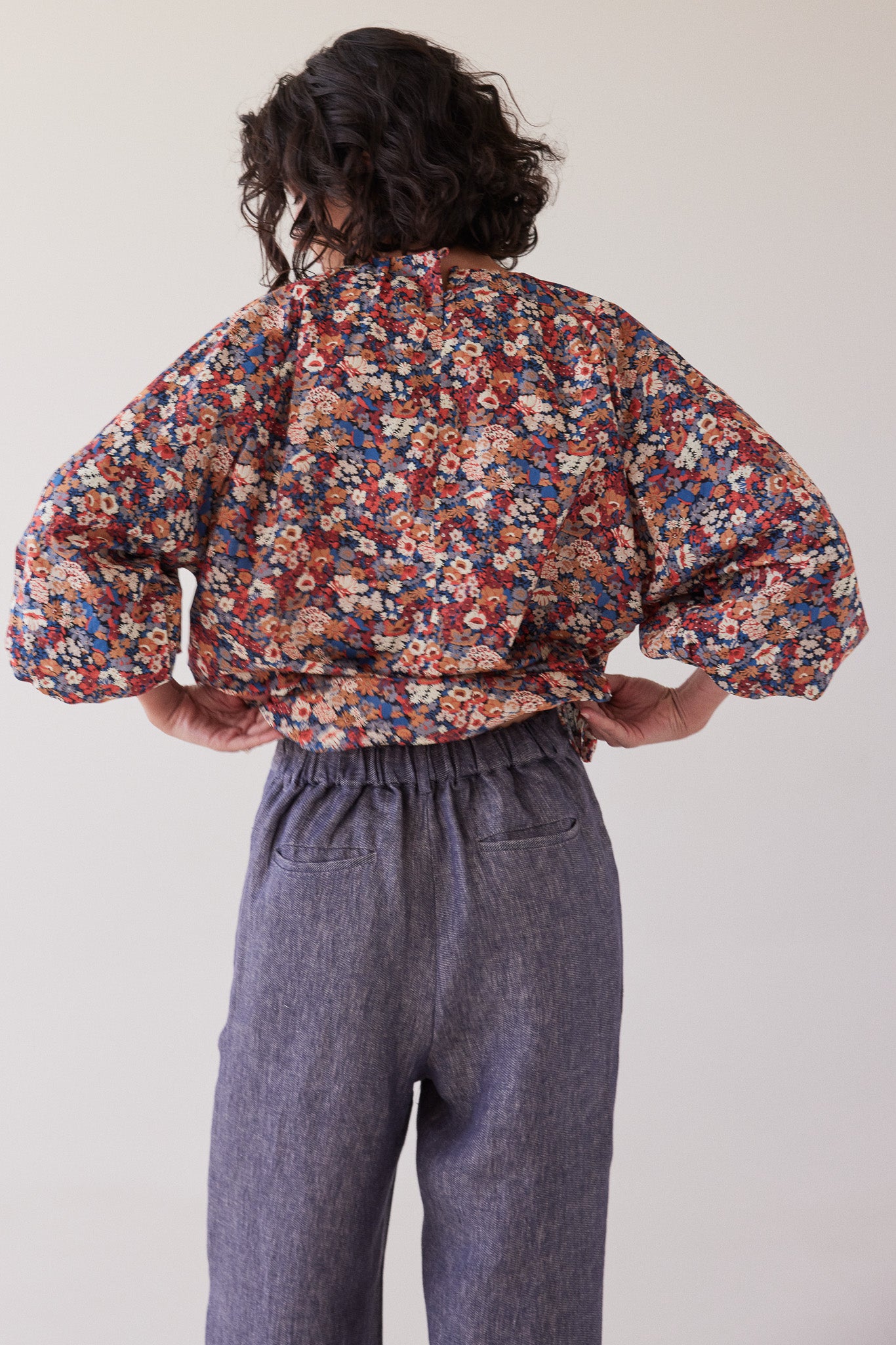 Lincoln Straight Leg Pant | Dusty Denim Linen