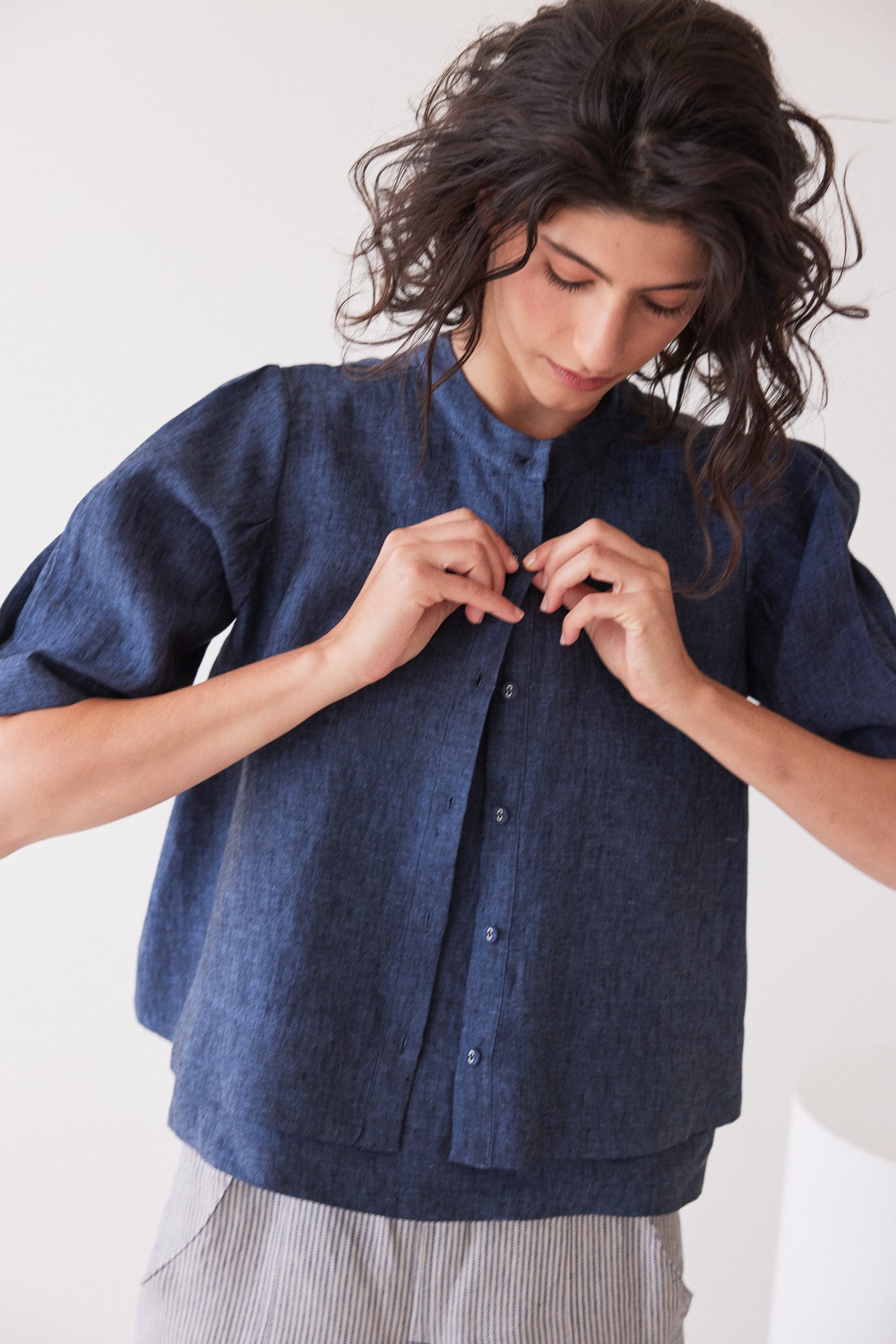 Loretta Reversible Top | Navy