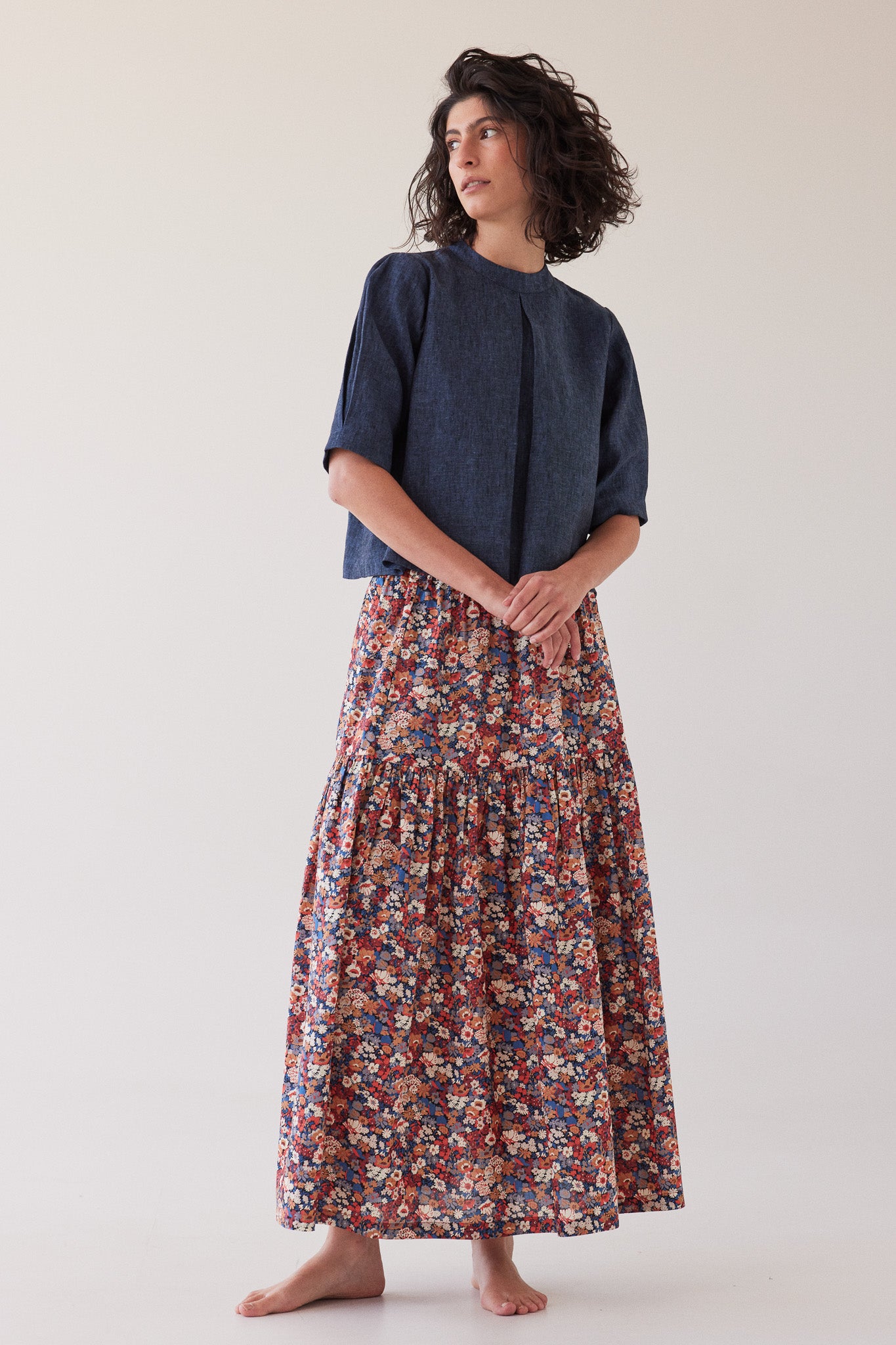 Loretta Reversible Top | Navy