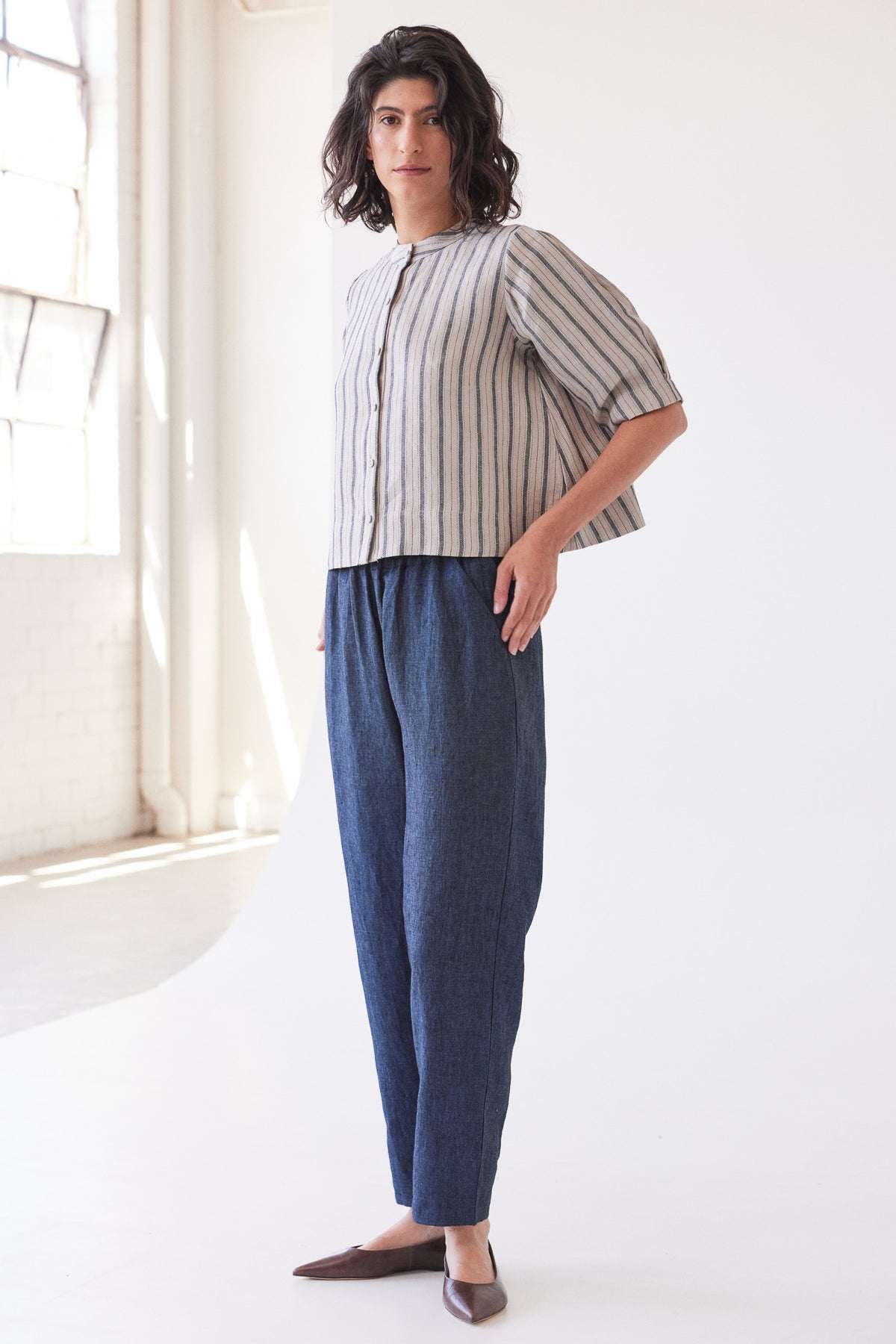 Leighton Narrow Leg Pant | Navy
