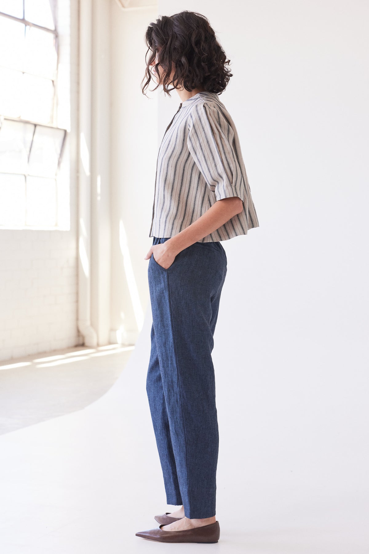 Leighton Narrow Leg Pant | Navy
