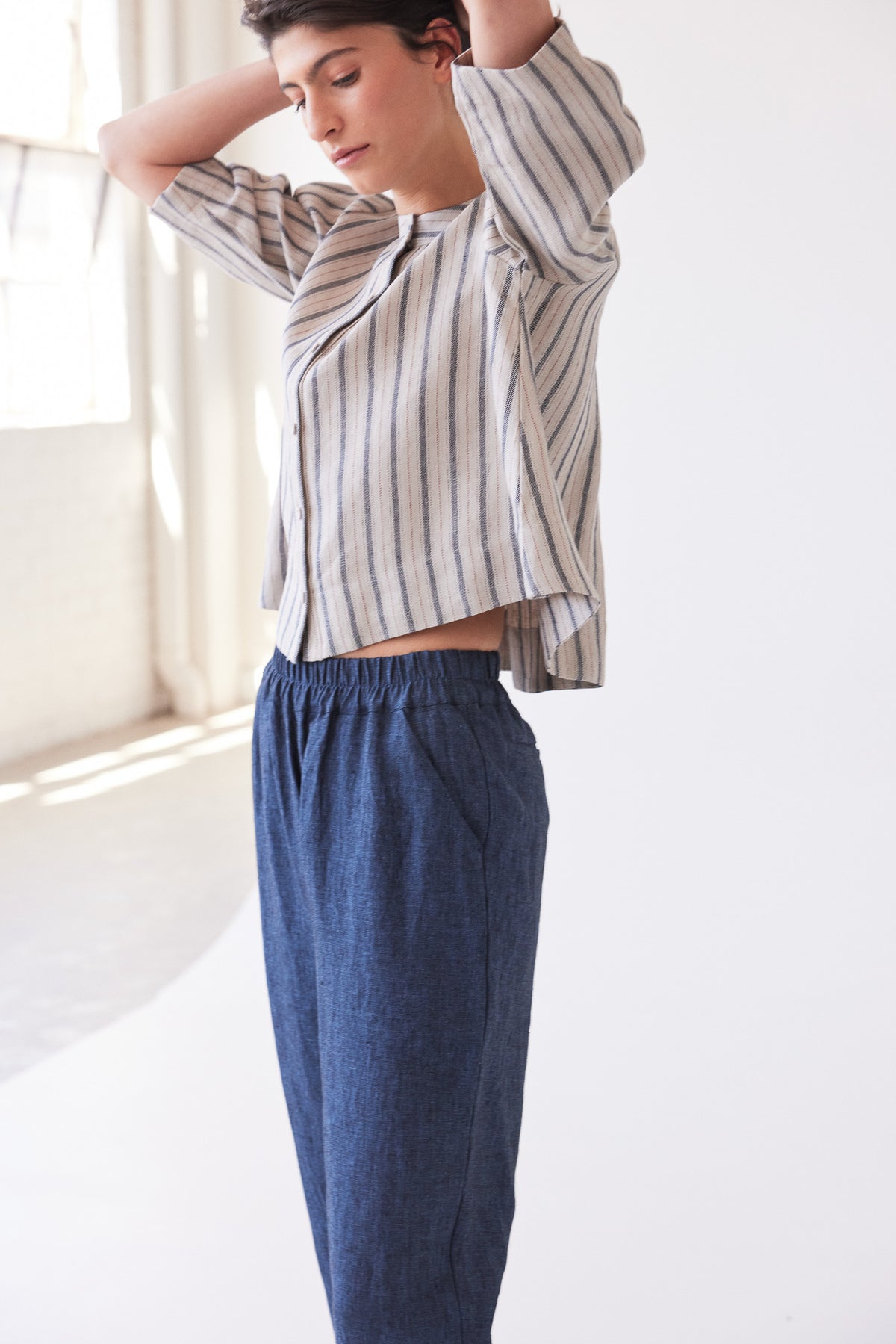Leighton Narrow Leg Pant | Navy