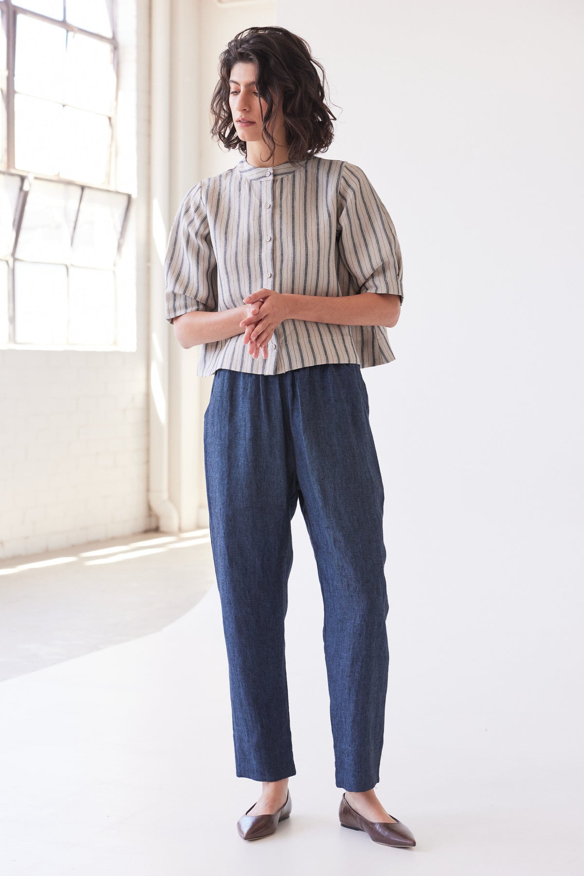 Leighton Narrow Leg Pant | Navy
