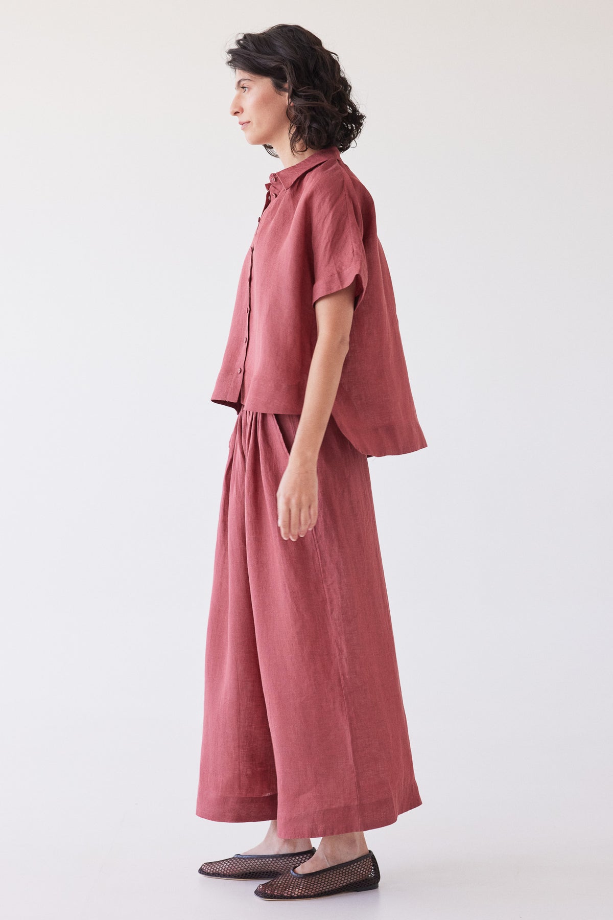 Lumi Collared Shirt | Burnt Sienna
