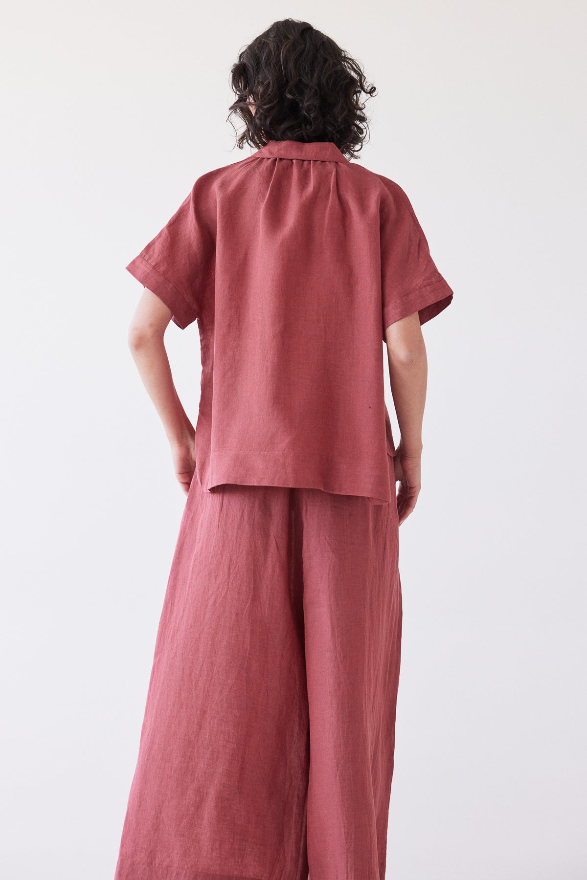 Lumi Collared Shirt | Burnt Sienna