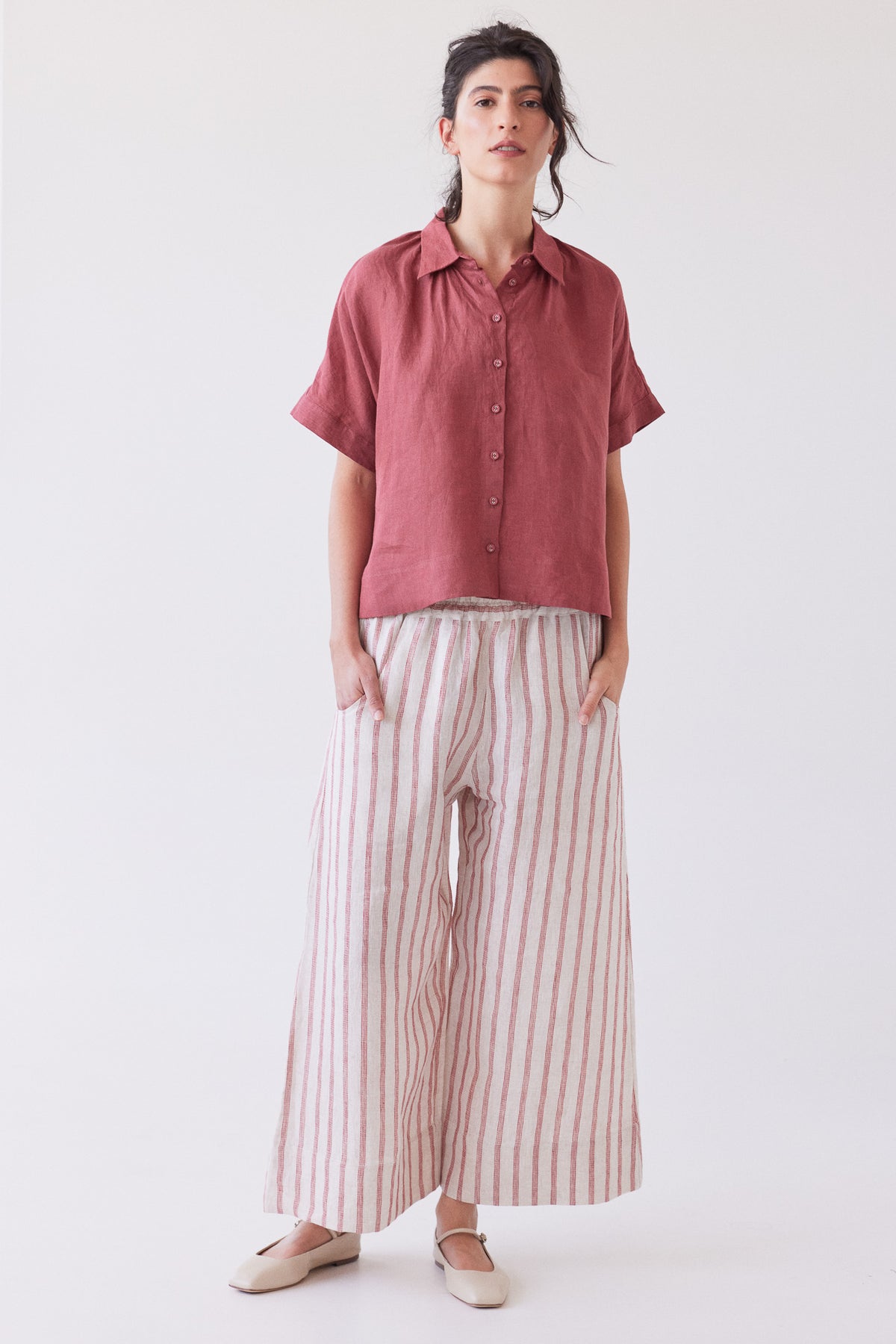 Lumi Collared Shirt | Burnt Sienna