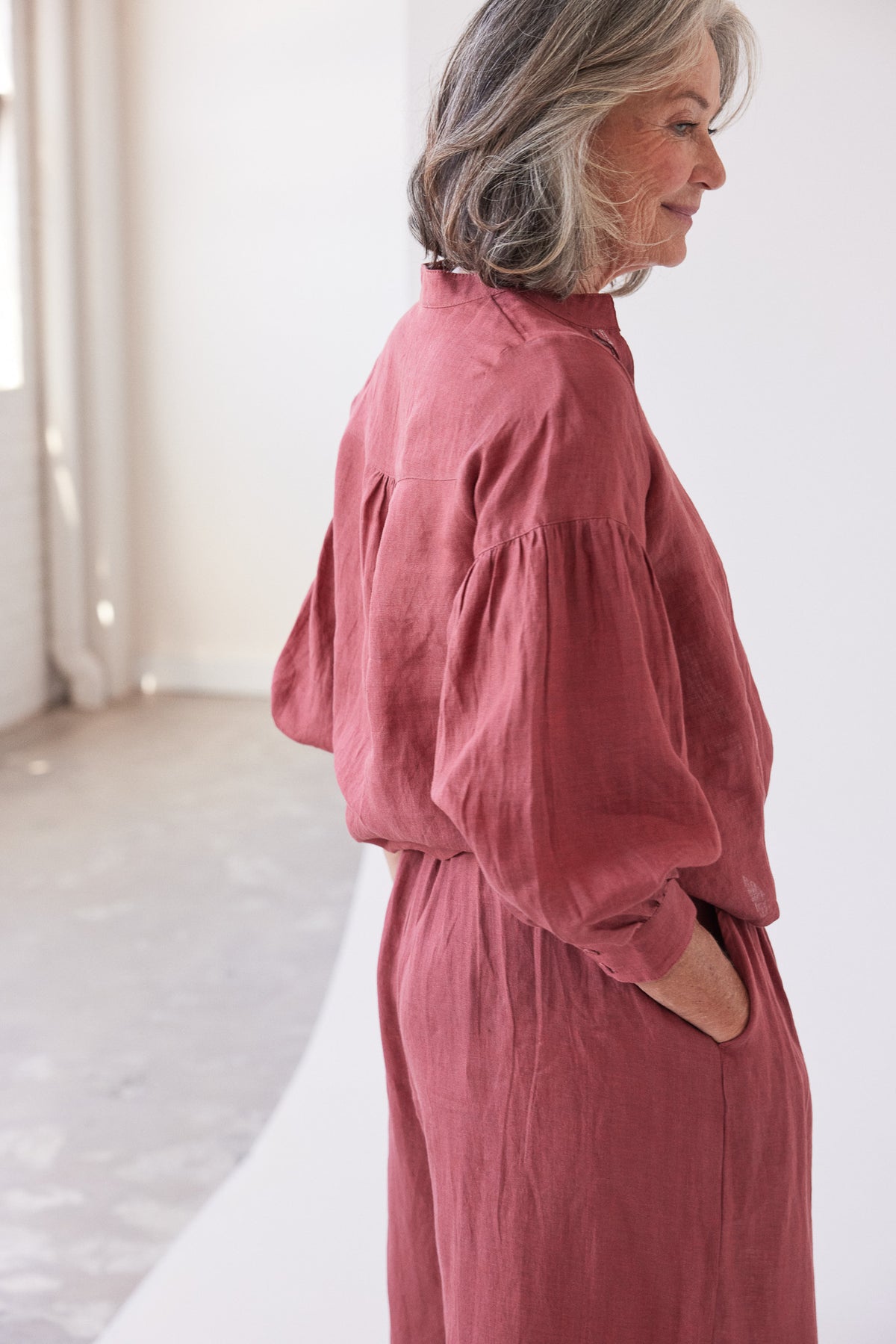 Maddison Long Sleeve Blouse | Burnt Sienna