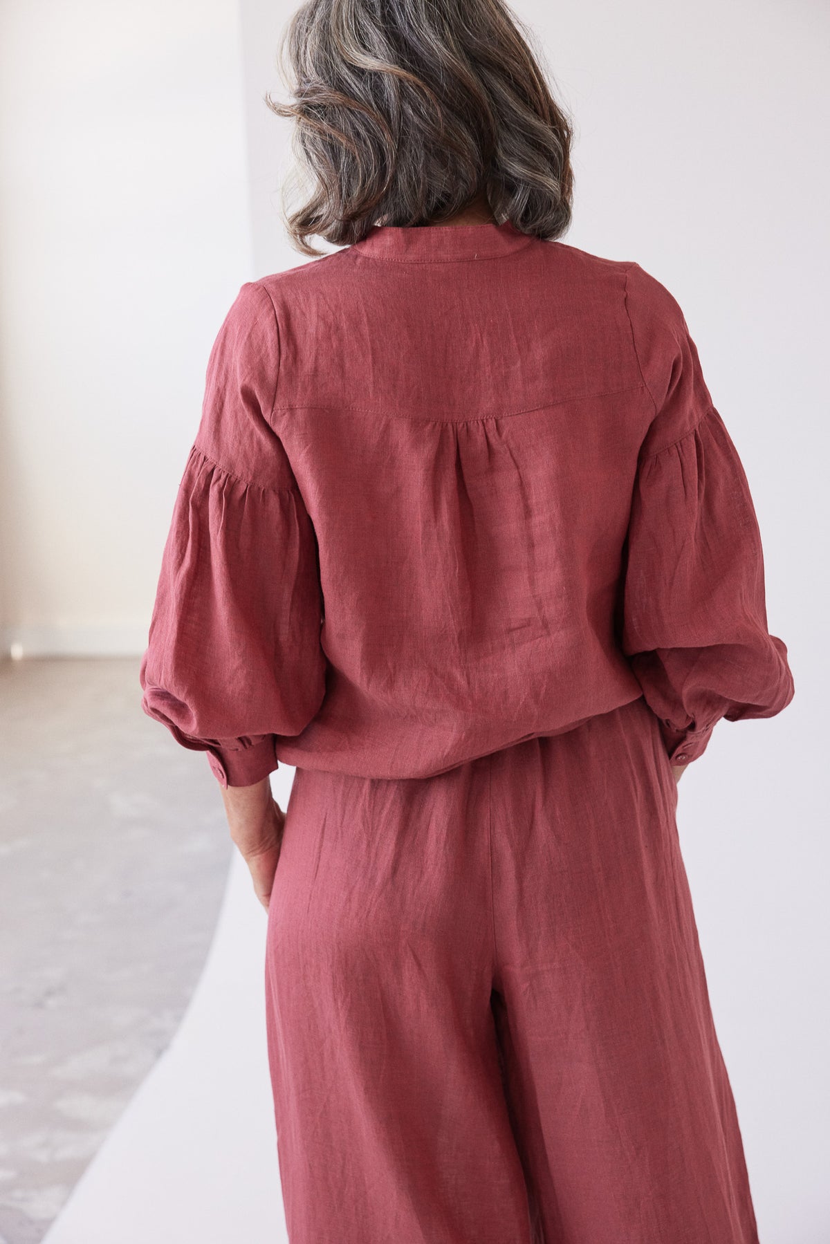 Maddison Long Sleeve Blouse | Burnt Sienna