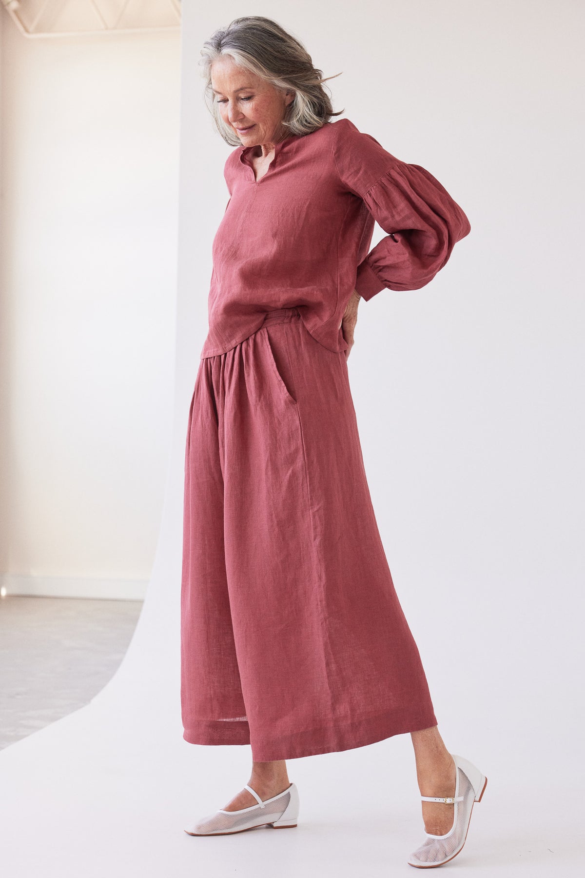 Maddison Long Sleeve Blouse | Burnt Sienna