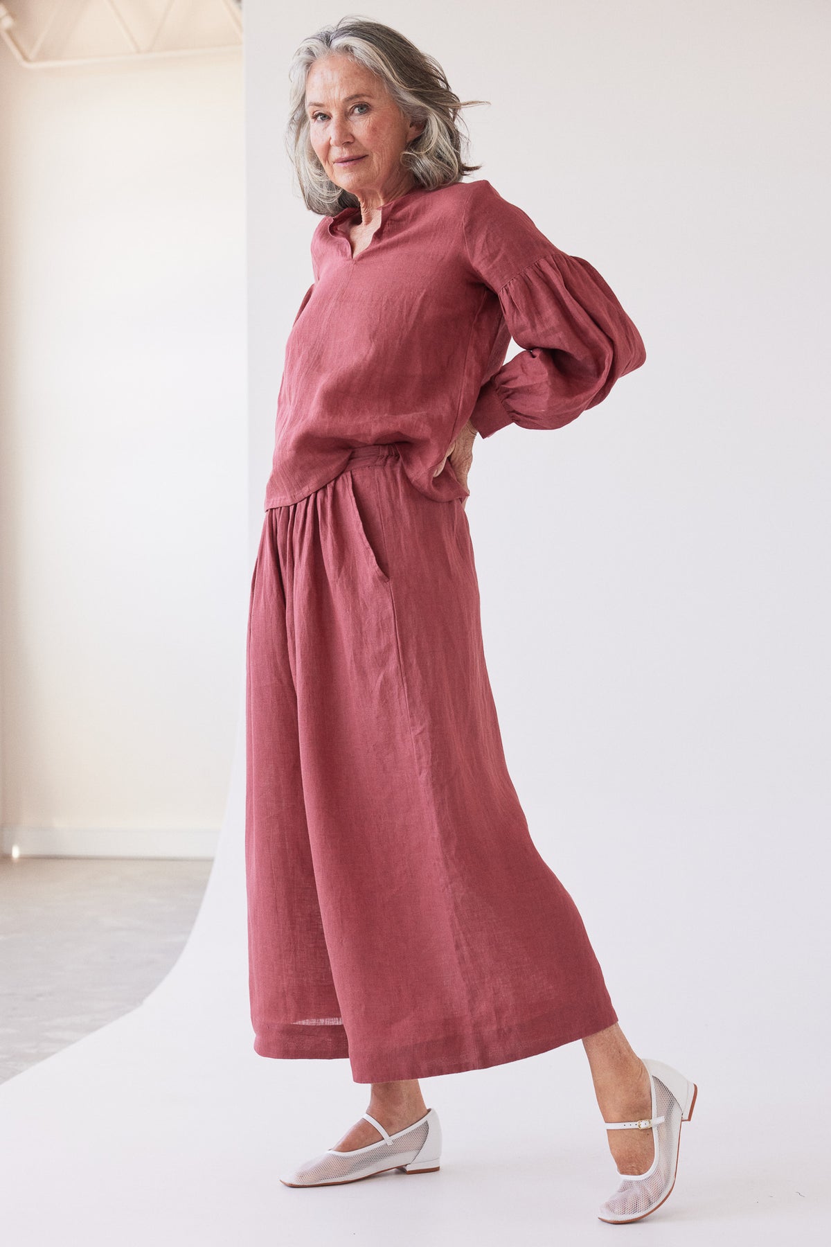 Maddison Long Sleeve Blouse | Burnt Sienna
