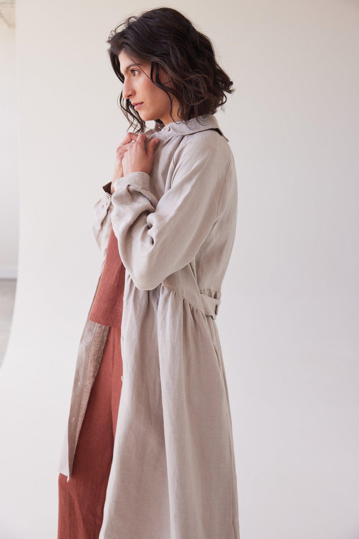 Maebry Duster Jacket | Stone