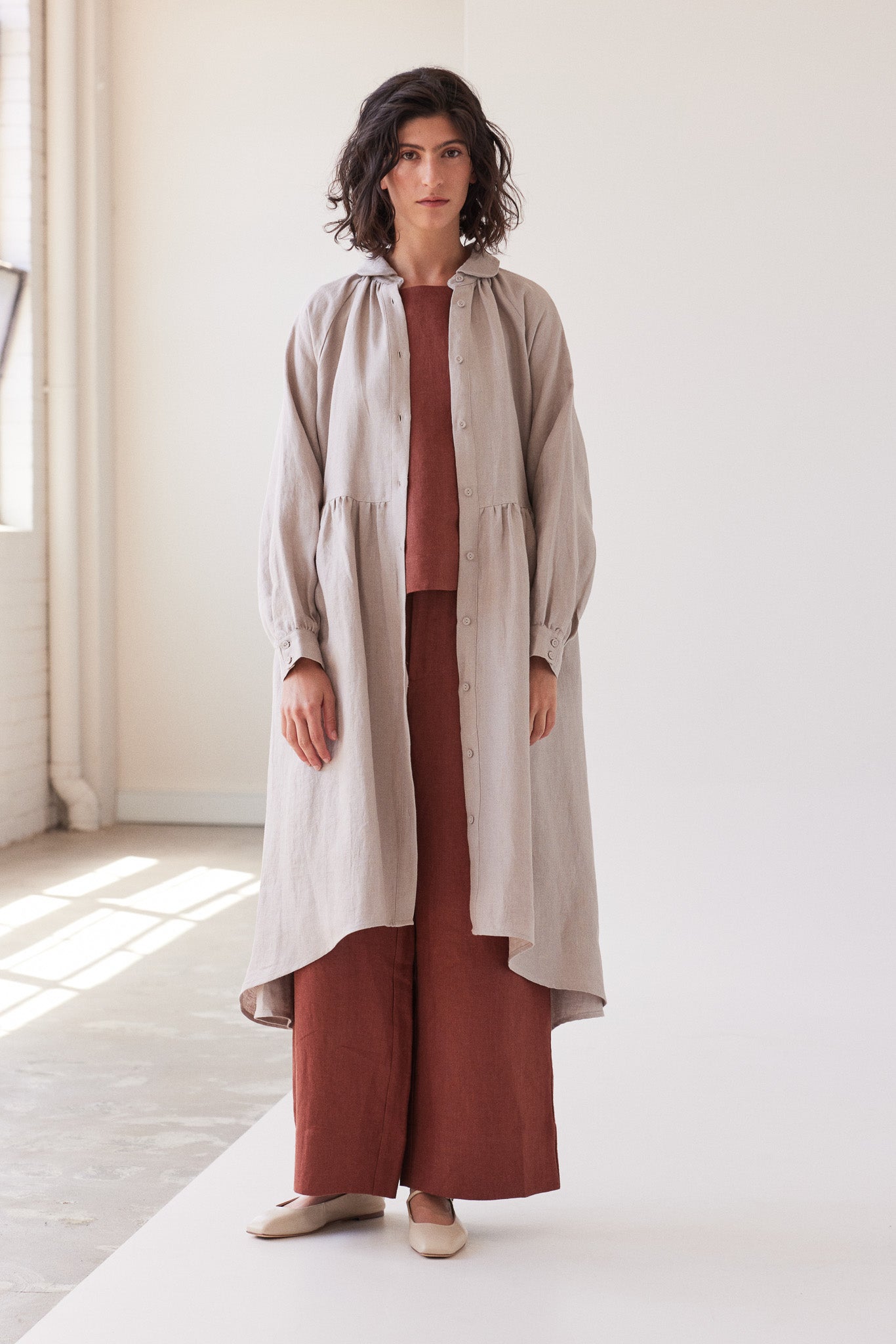 Maebry Duster Jacket | Stone
