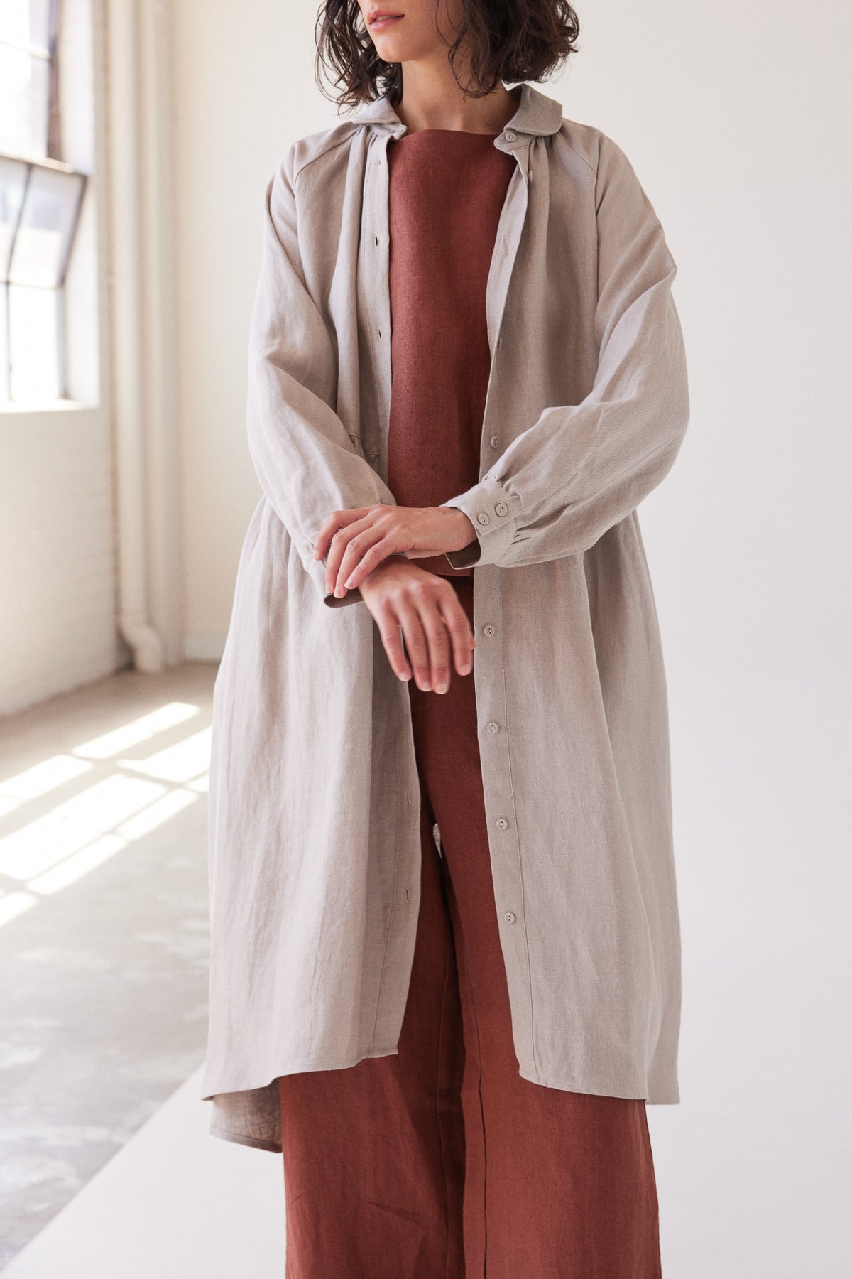 Maebry Duster Jacket | Stone